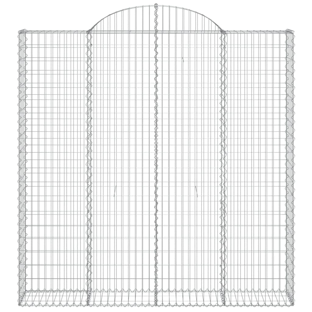 Coșuri gabion arcuite 7 buc. 200x30x200/220 cm fier galvanizat GartenMobel Dekor