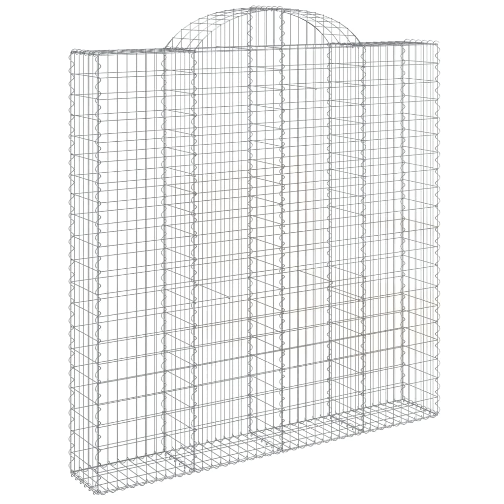 Coșuri gabion arcuite 7 buc. 200x30x200/220 cm fier galvanizat GartenMobel Dekor