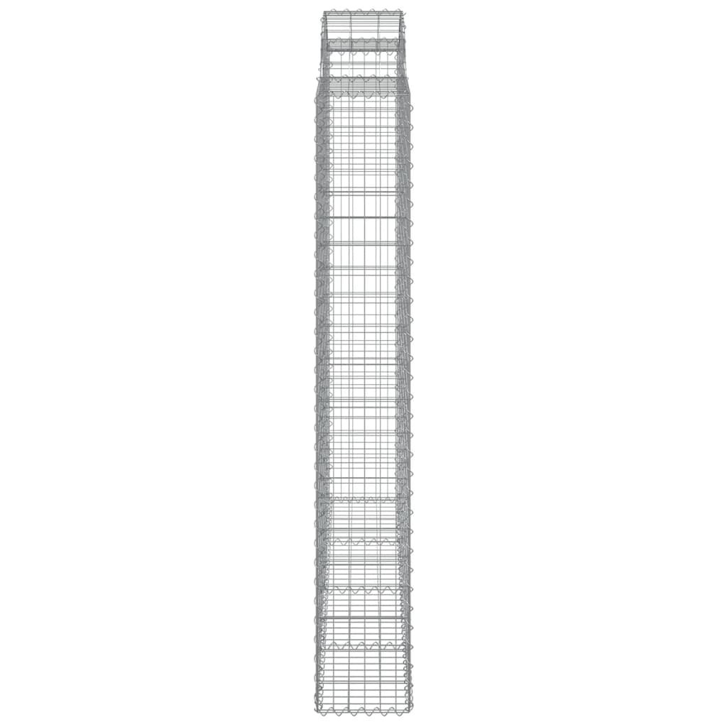 Coșuri gabion arcuite 7 buc. 200x30x200/220 cm fier galvanizat GartenMobel Dekor