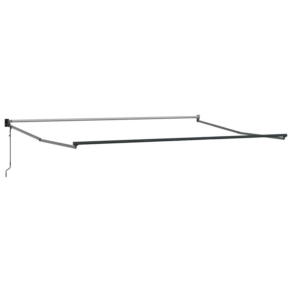 Copertină retractabilă antracit/alb, 4,5x3 m, textil/aluminiu GartenMobel Dekor