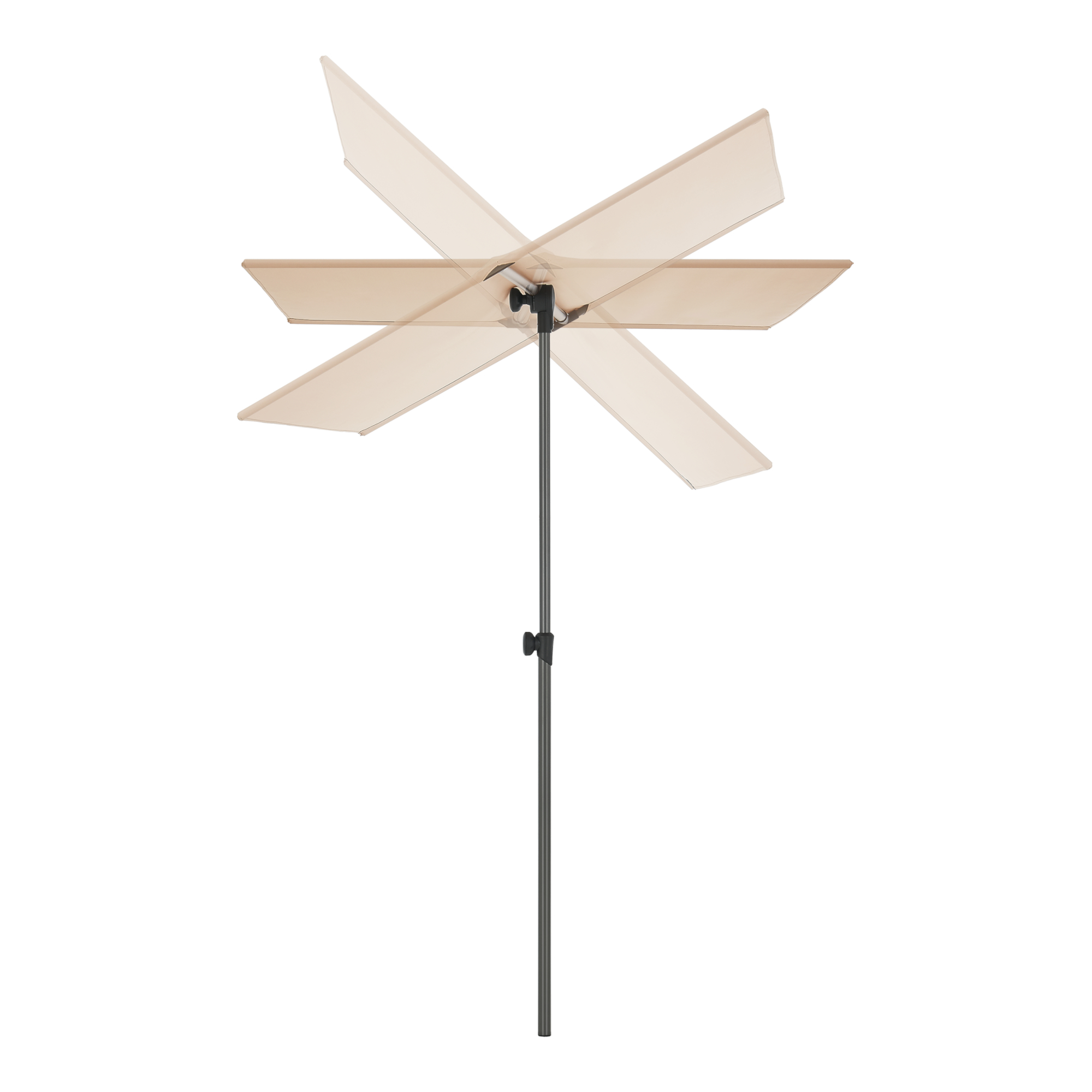 Umbrelă de balcon rotativă 360° Carsoli 180x130 cm, bej, UV 50+