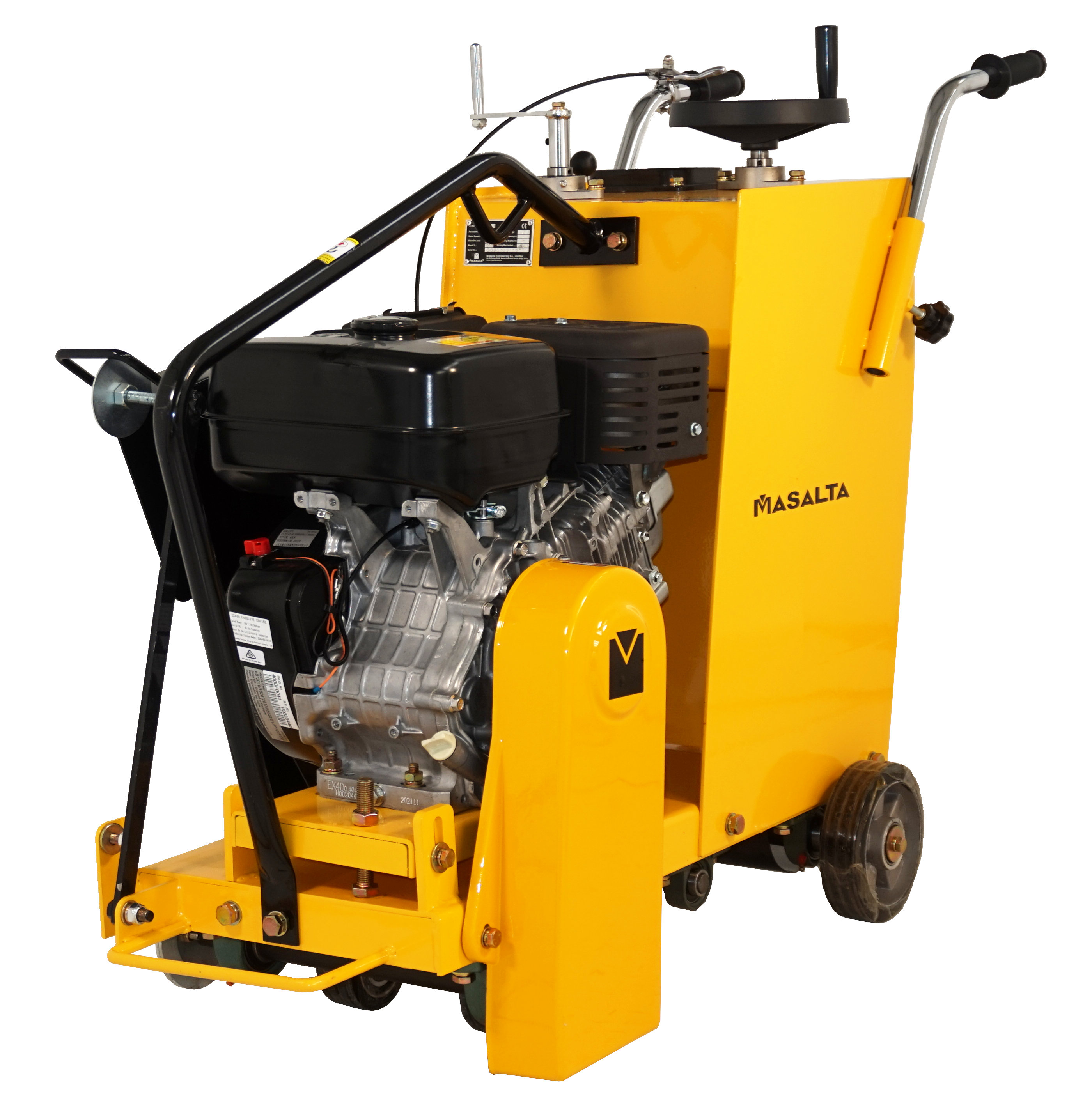 Taietor beton si asfalt Masalta MF20-3, 500 mm, motor Robin EX40D, benzina