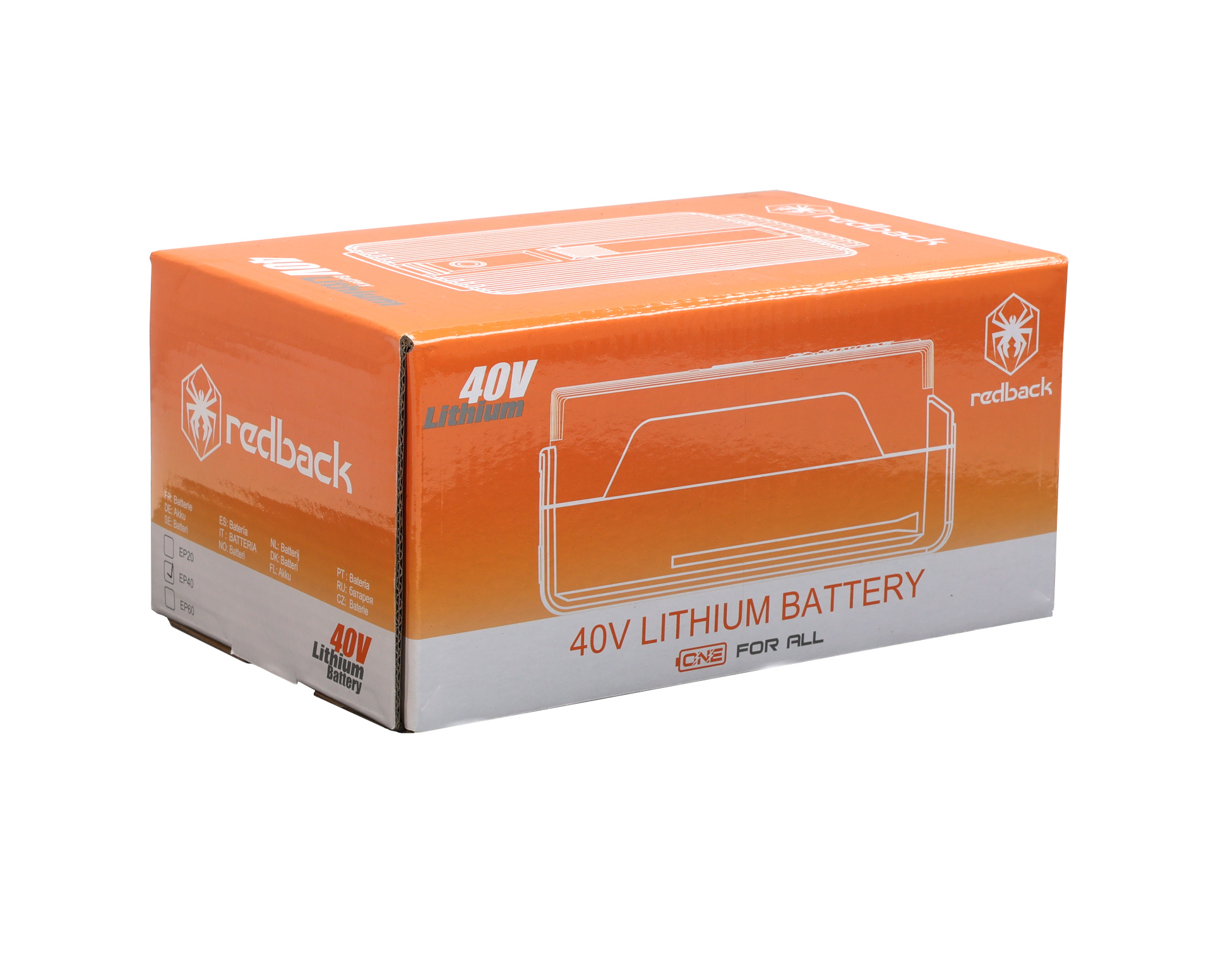 Acumulator Li-Ion Redback EP40 40V 4Ah pentru scule și unelte de grădină