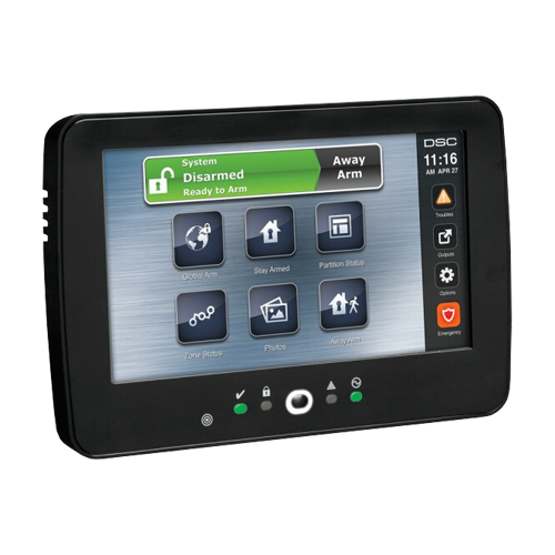Tastatura touchscreen color 7 inch, 128 zone, cititor proximitate, negru, EN/RO, SERIA NEO - DSC HS2TCHPBLKEE1 SafetyGuard Surveillance