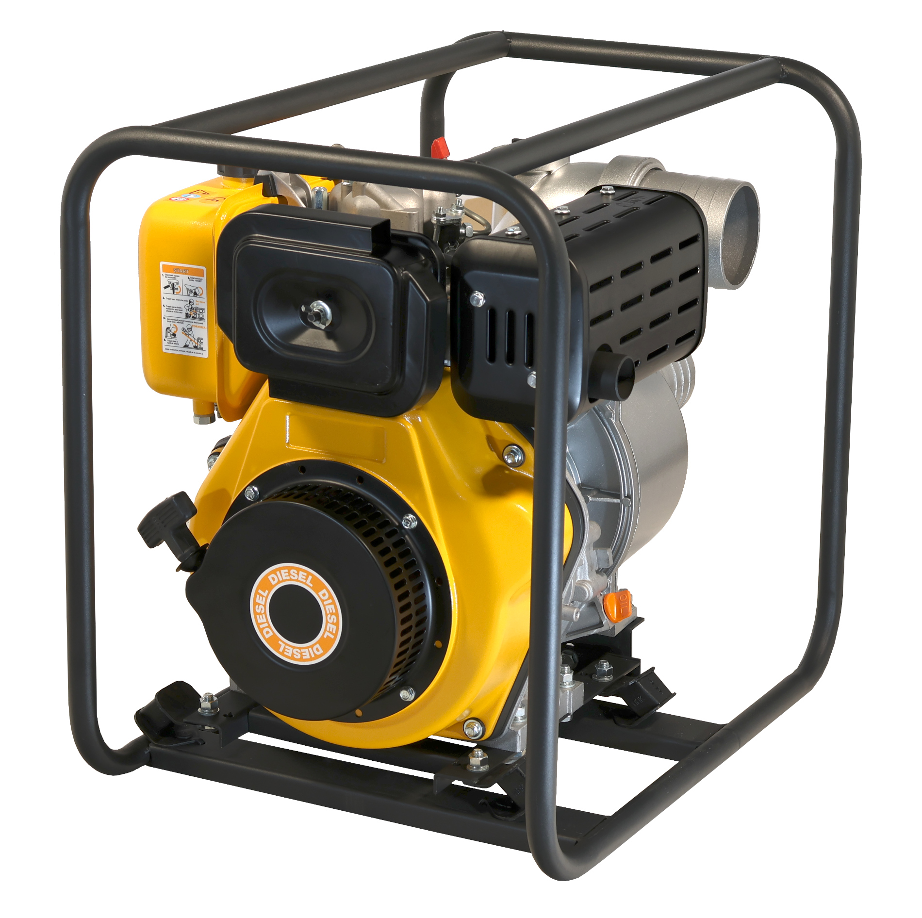 Motopompă diesel ProGARDEN PD40 4”/100 mm pentru apă curată, 1600 l/min