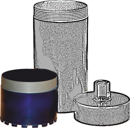 Coroană diamantată pentru carotare TU-DEE 51x4,5x7 mm, compatibilă cu tub și cuplă