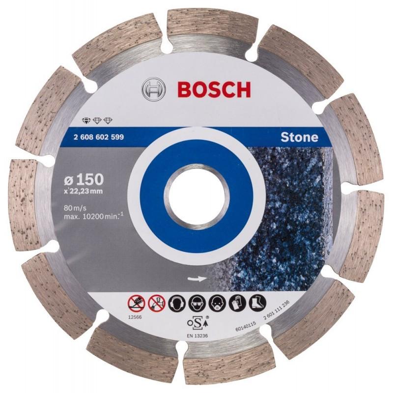 Disc diamantat Bosch Standard for Stone 150 mm pentru piatră și beton