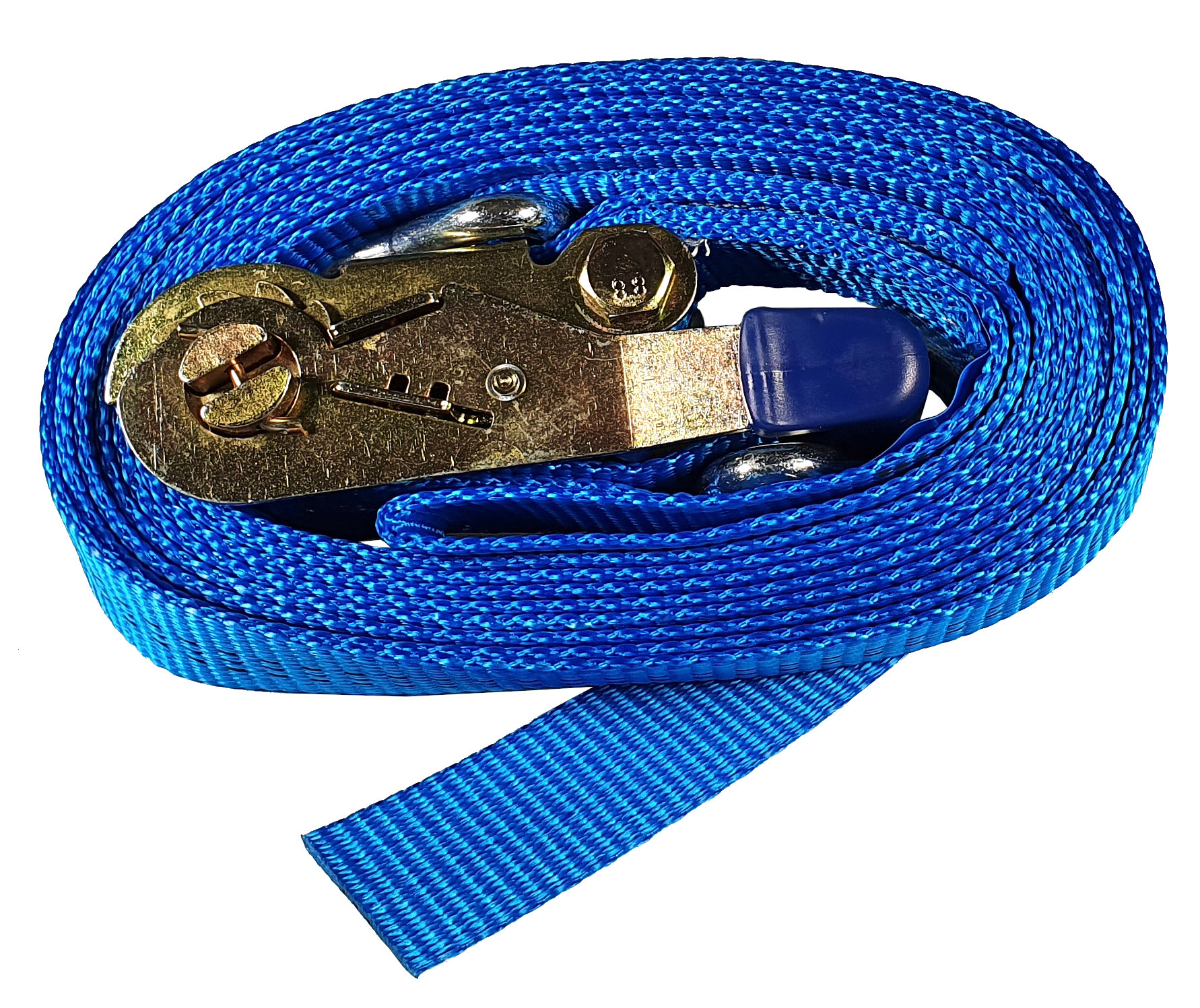 Chingă de ancorare în 2 părți, 35 mm, 5 m, albastră, LC 1500/3000 daN