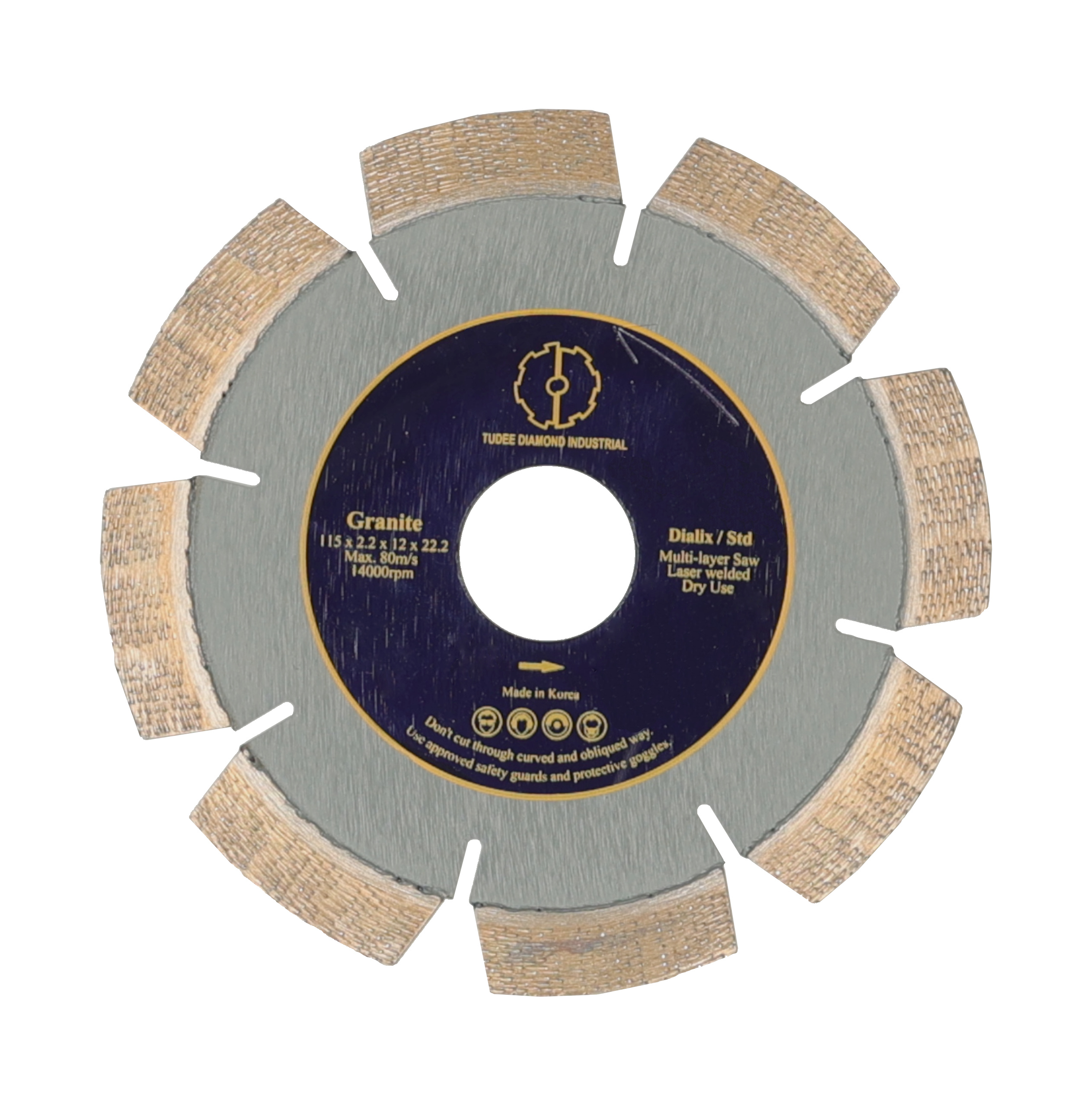 Disc diamantat pentru debitare granit TU-DEE Diamond, standard, 115 mm