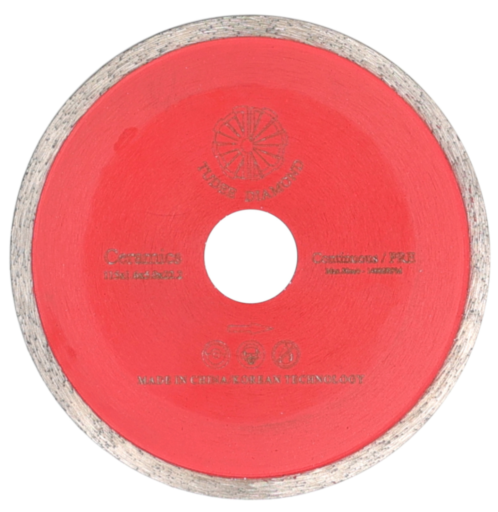 Disc diamantat premium pentru tăiere plăci ceramice 115x22,2x5x1,6 mm