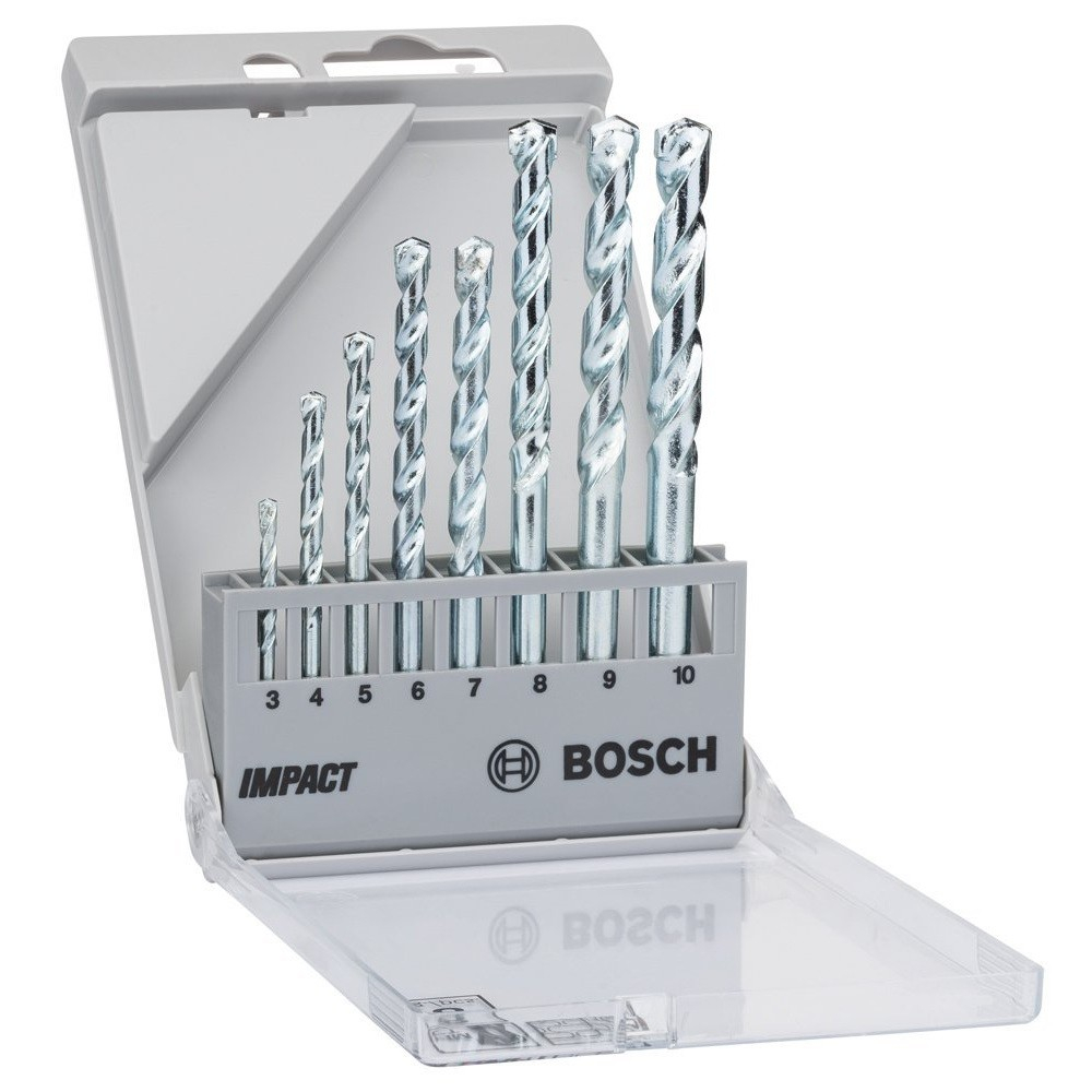 Set 8 burghie pentru piatra Bosch CYL-1, 3-10 mm, pentru zidarie