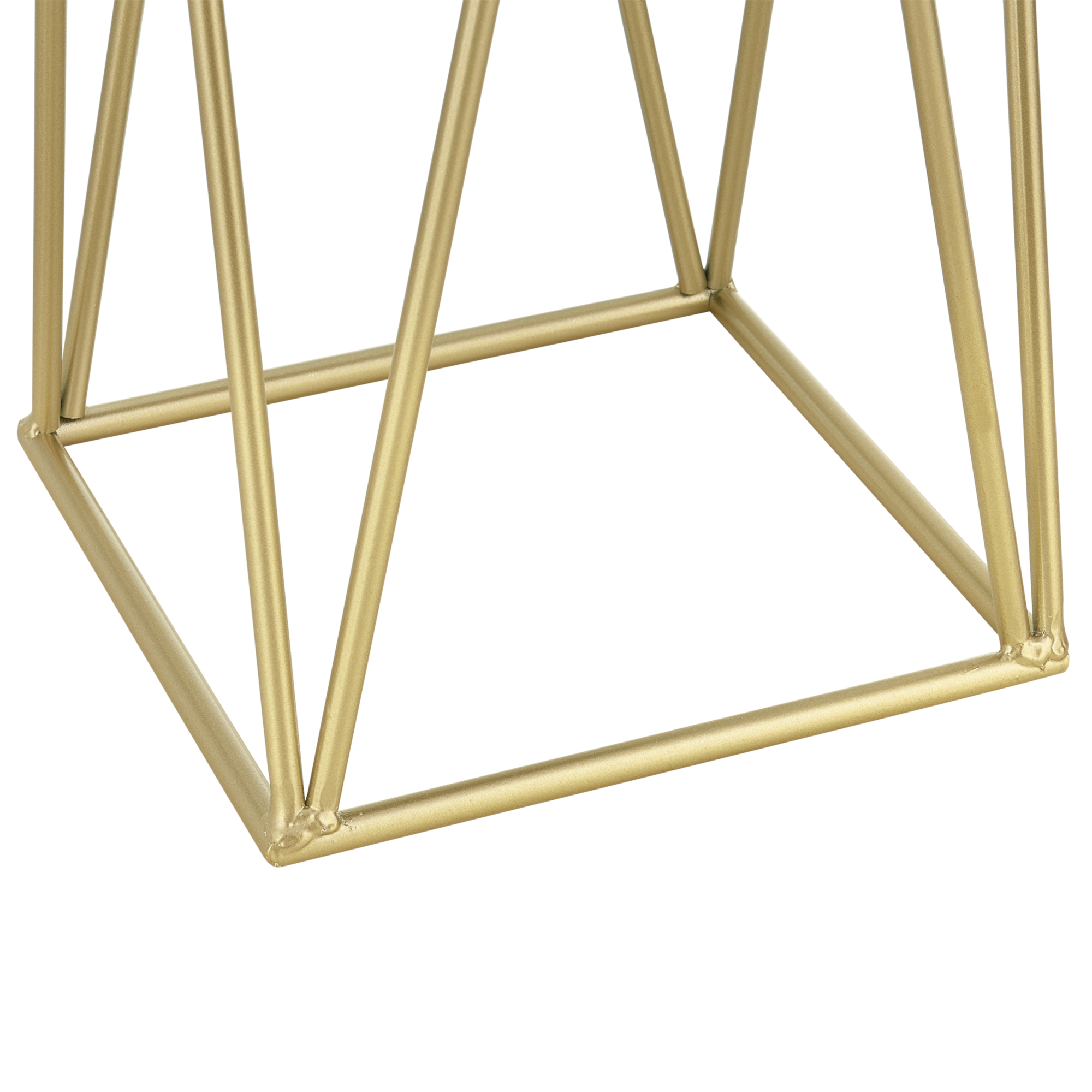 Set 2 suporturi pentru flori Lennik din metal, negru și auriu