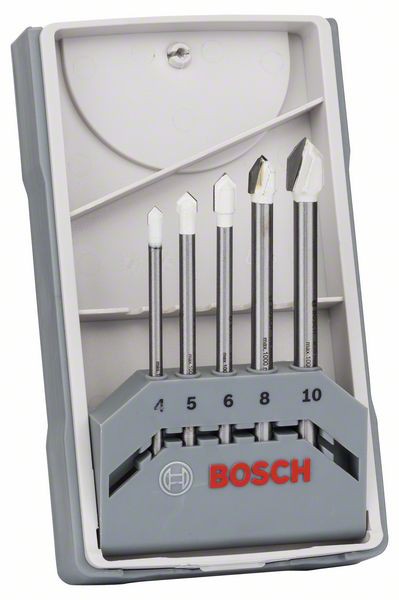 Set 5 burghie Bosch CYL-9 pentru placi ceramice, 4-10 mm