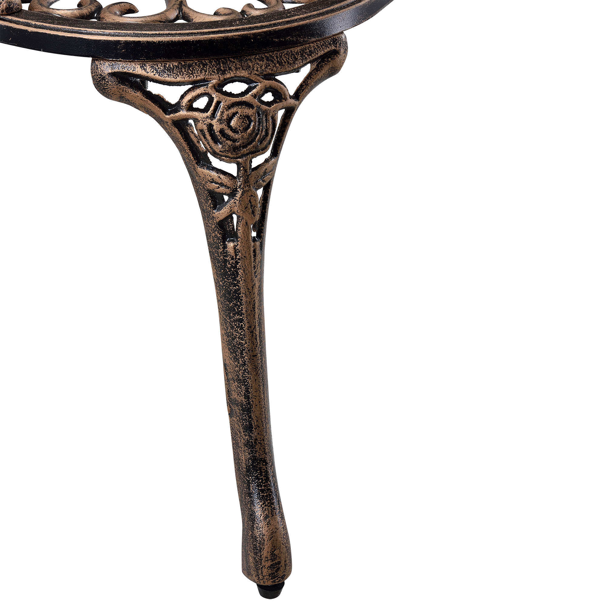 Bancă de grădină Monfalcone din fontă, design antic, bronz