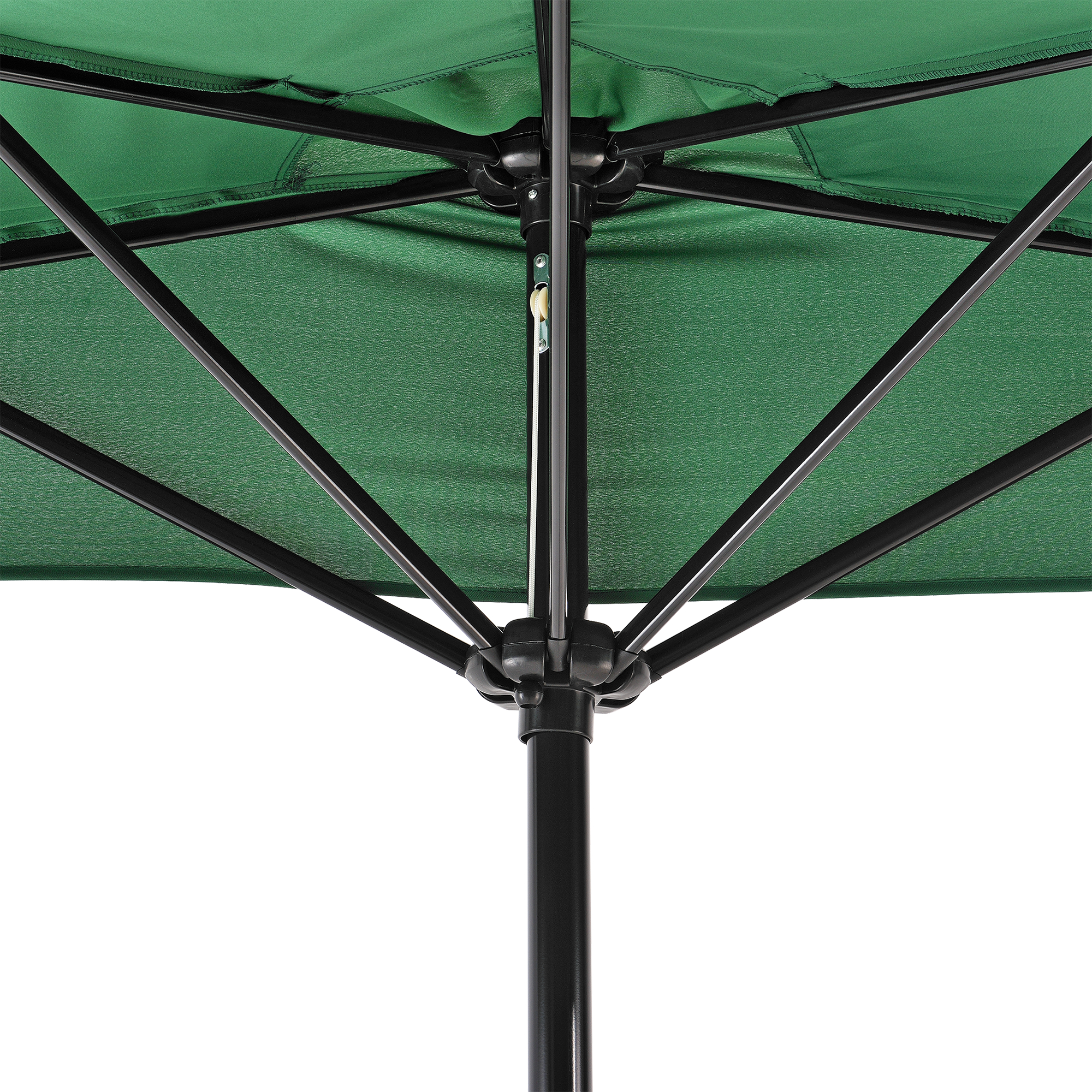 Semiumbrelă de balcon verde 300 cm Eger, semirotundă, protecție UV