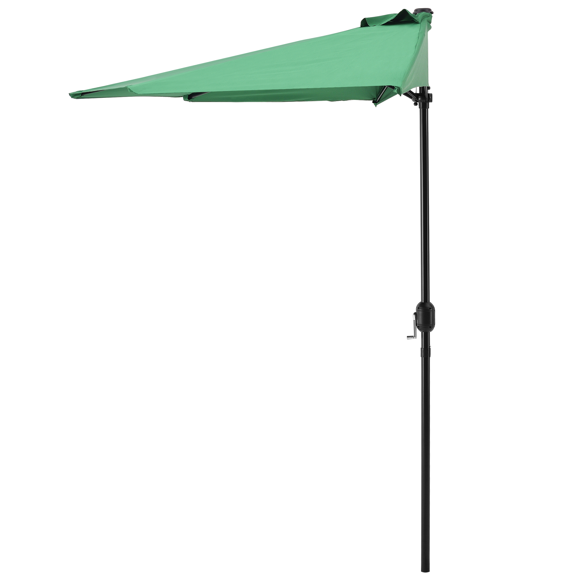 Semiumbrelă de balcon verde 300 cm Eger, semirotundă, protecție UV