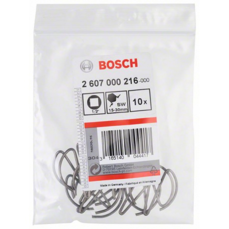 Set 10 siguranțe cheie Bosch 15/30 pentru mașina de înșurubat GDS 18