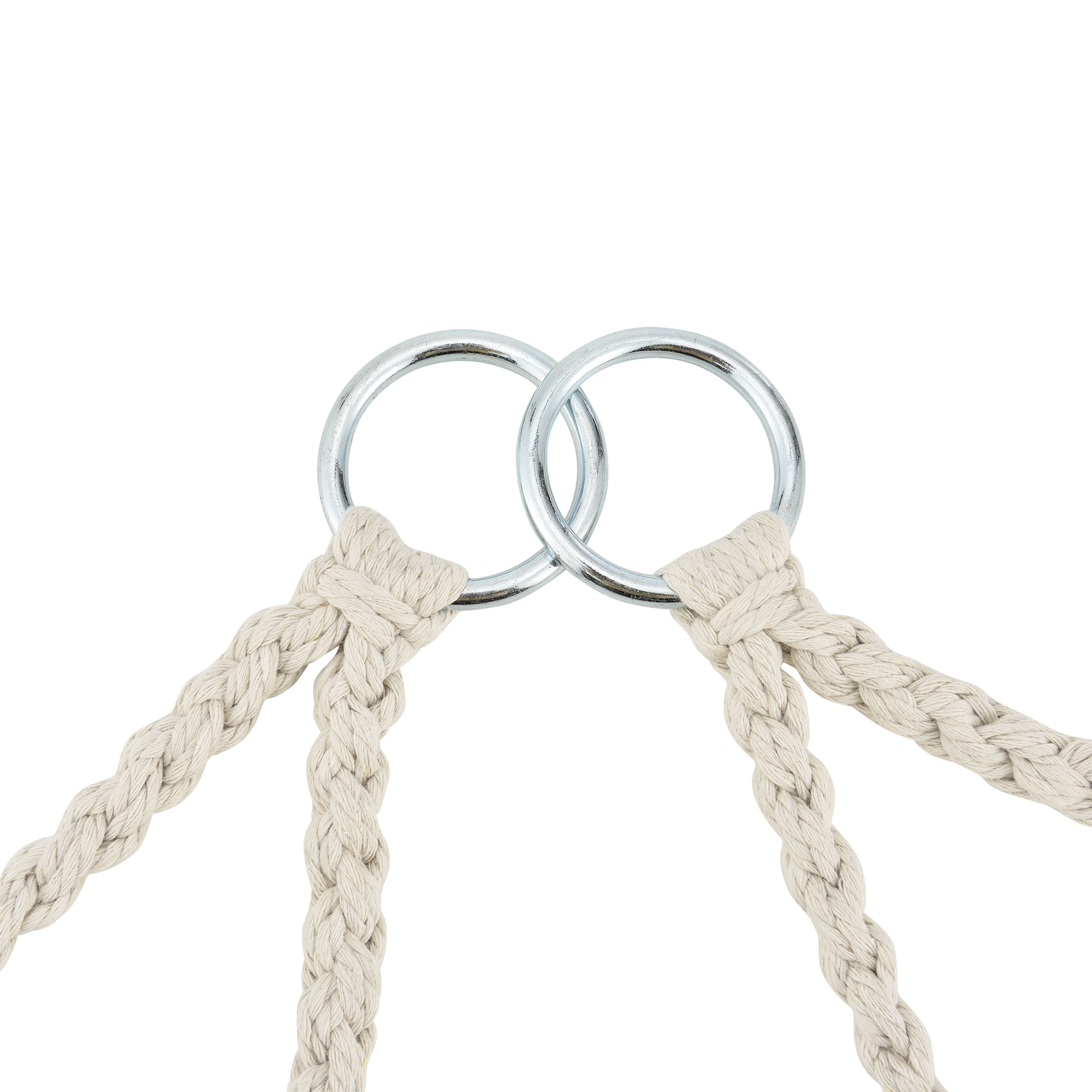 Scaun suspendat Kailua crem cu perne, pentru interior si exterior, 150 kg