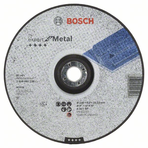 Disc de degrosare Bosch Expert for Metal pentru metal, 230 x 6,0 mm