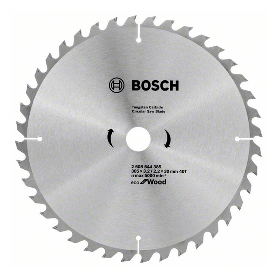 Panza circulara Bosch Eco for Wood 305x30 mm, 40 dinti, pentru lemn