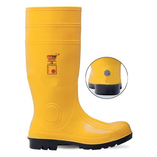 Cizme de protecție Eurofort S5 din PVC/Nitril, galbene, mărimea 40