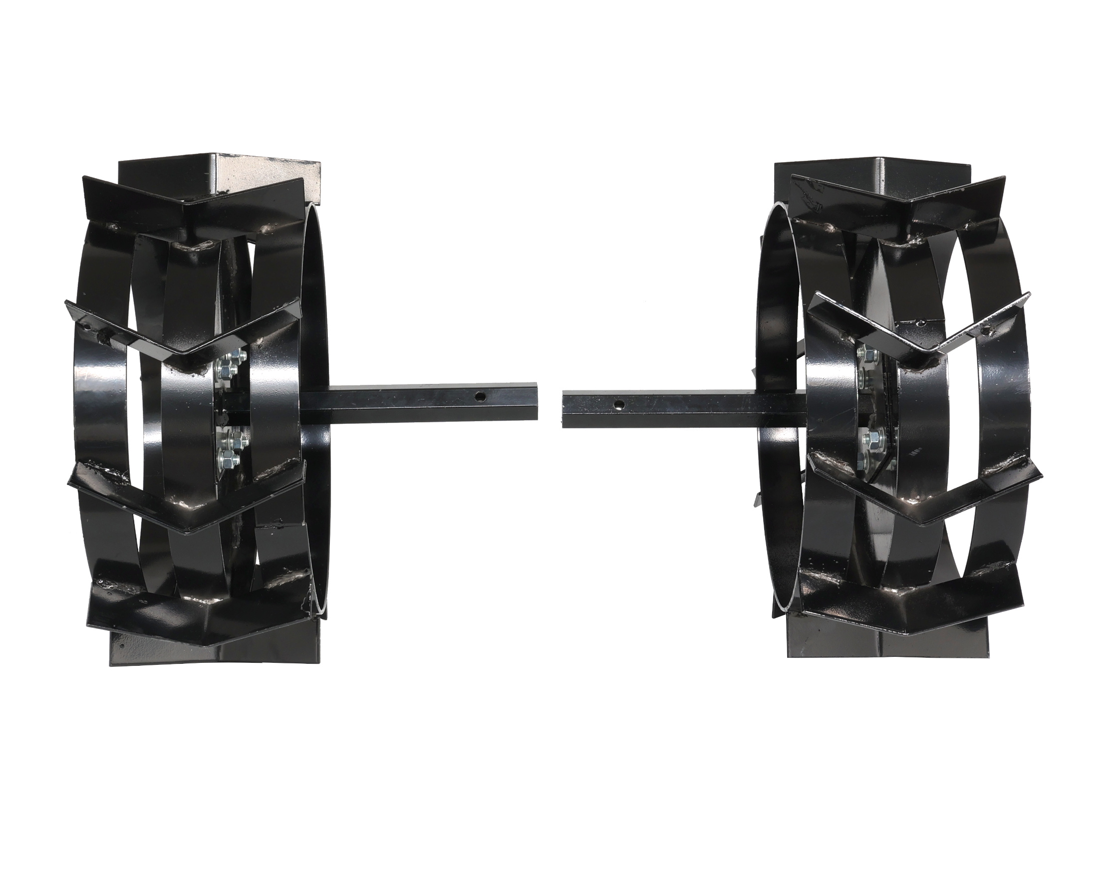 Set roti metalice ProGARDEN 440x180 cu manicot cu flanse, hex 23 mm