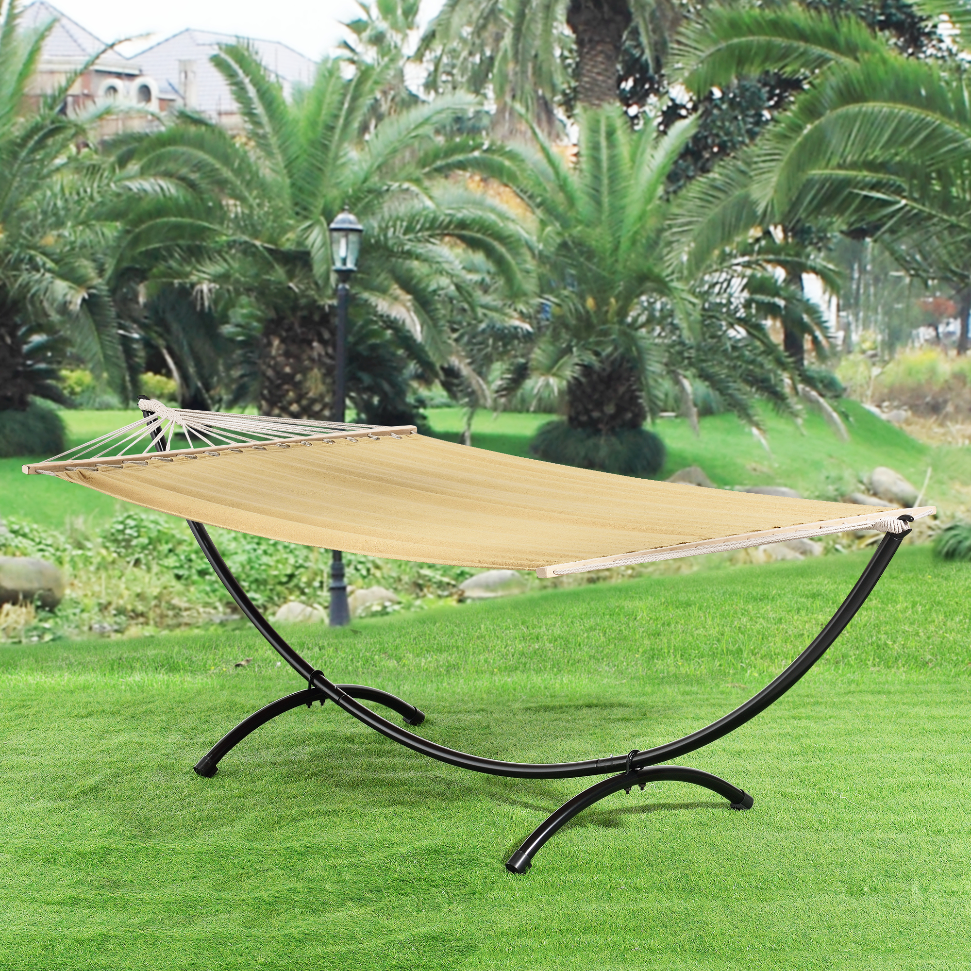 Suport universal pentru hamac 290 cm, metal negru, casa.pro