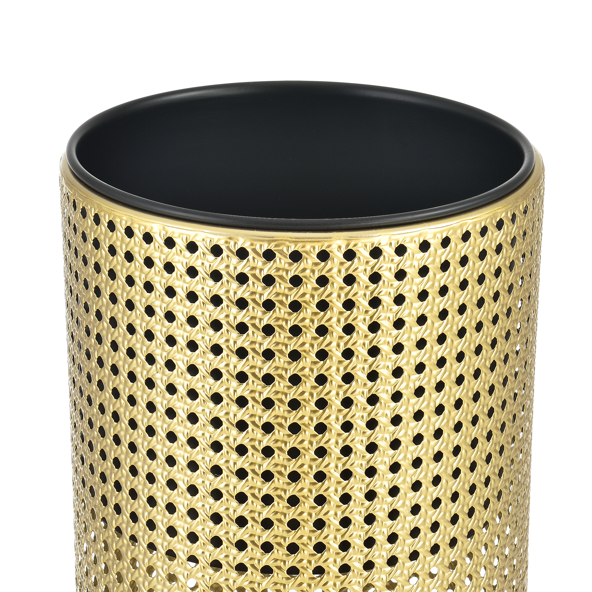 Set 2 suporturi pentru flori din metal, auriu si negru, Lüttich