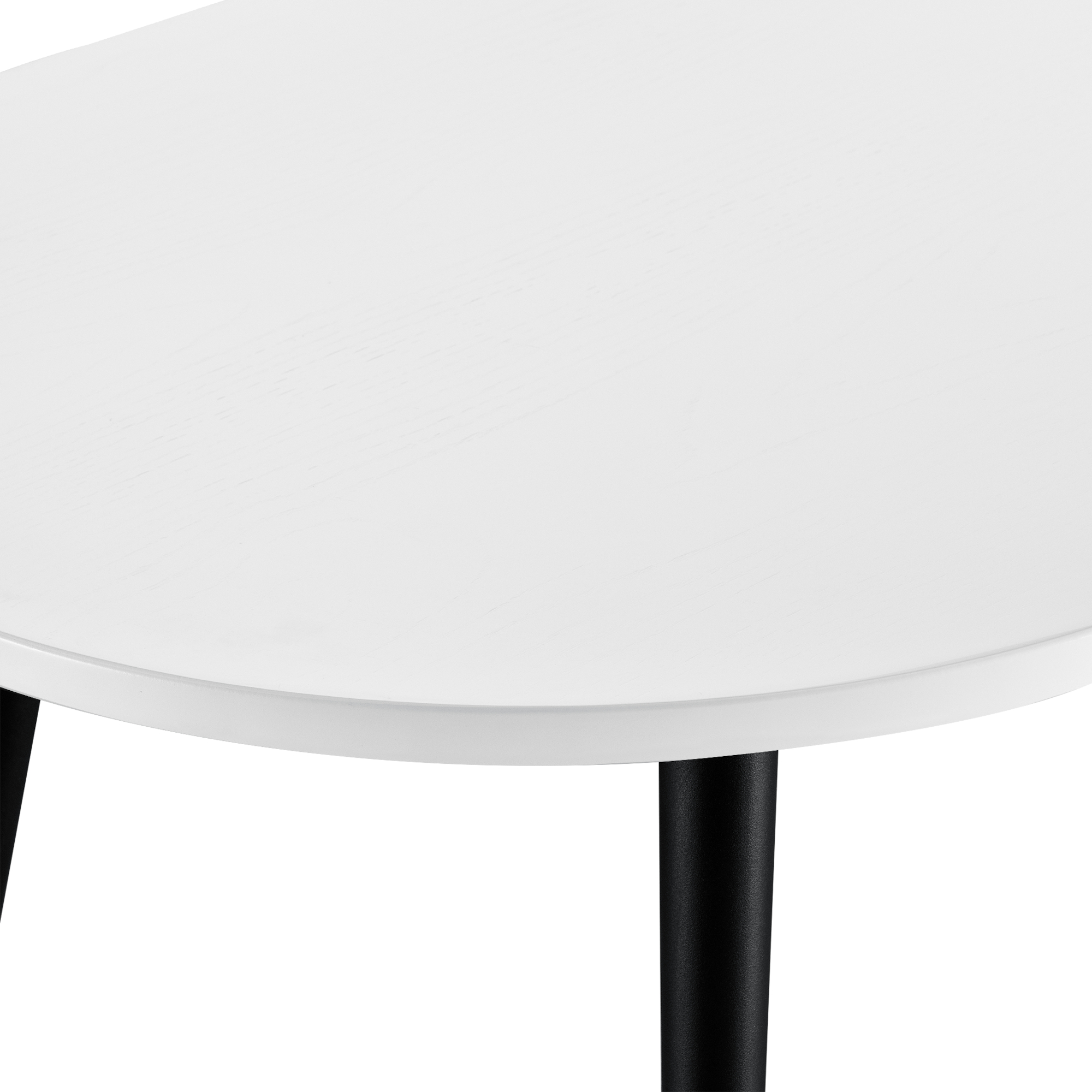 Masă de cafea Fontana 120x60 cm, alb mat, cu picioare metalice