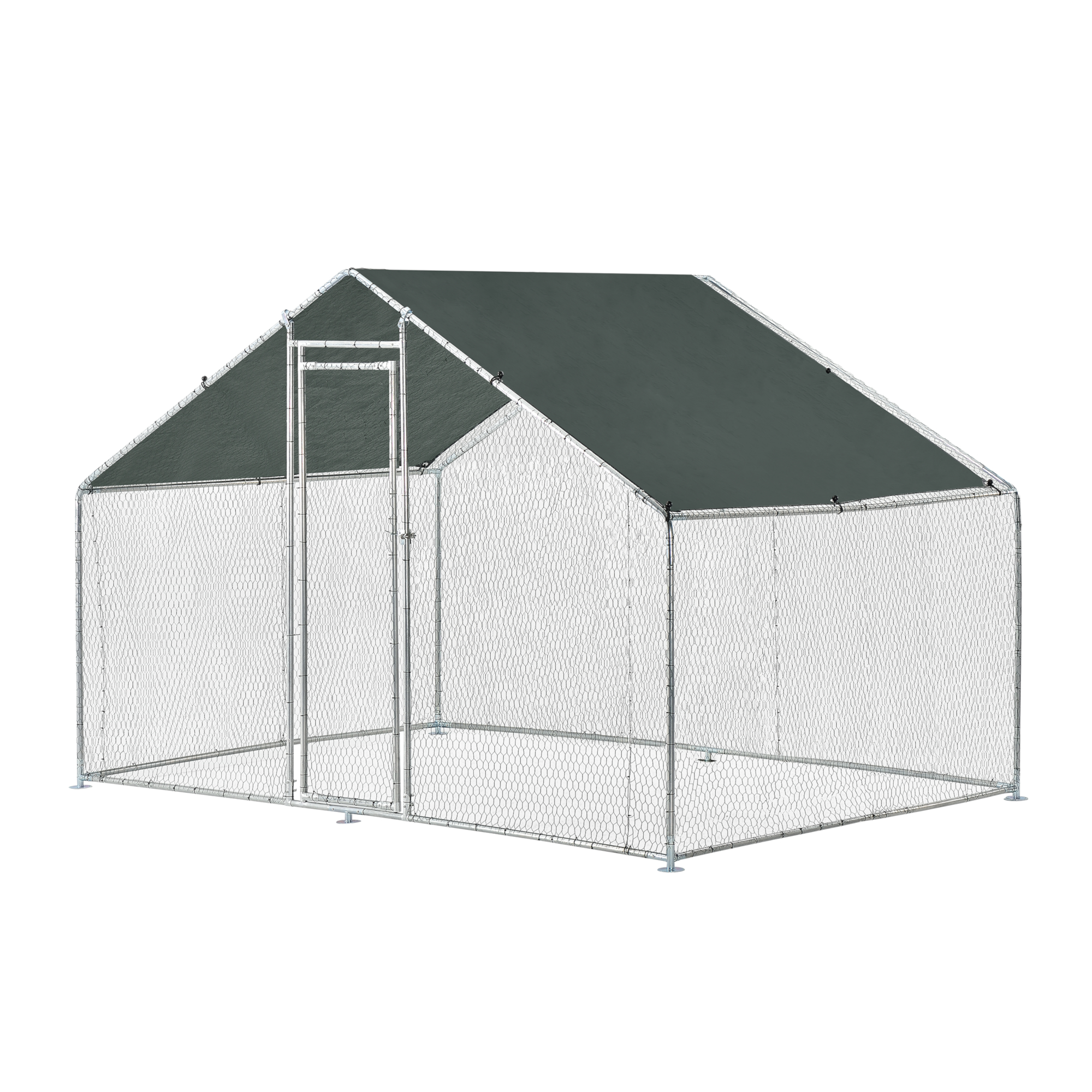 Țarc exterior pentru păsări și animale mici 3x2x2 m cu acoperiș