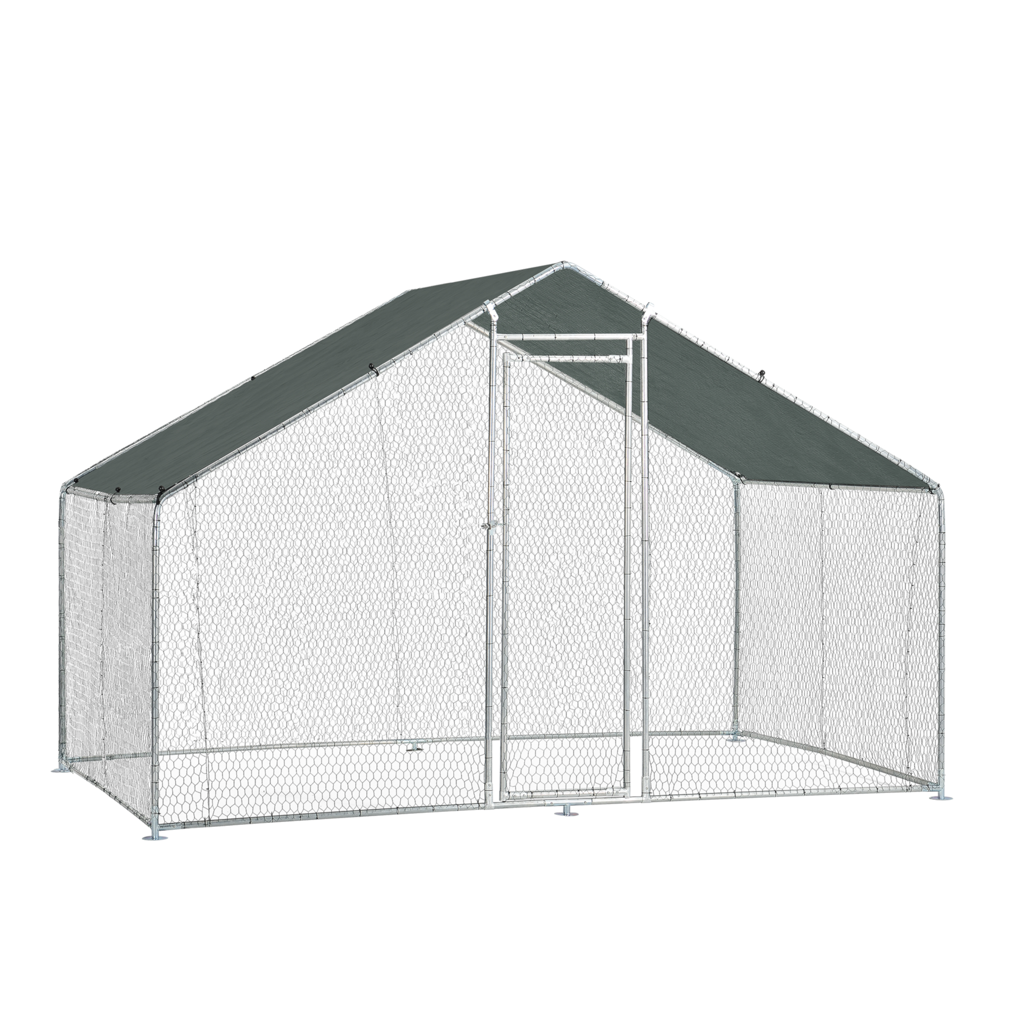 Țarc exterior pentru păsări și animale mici 3x2x2 m cu acoperiș