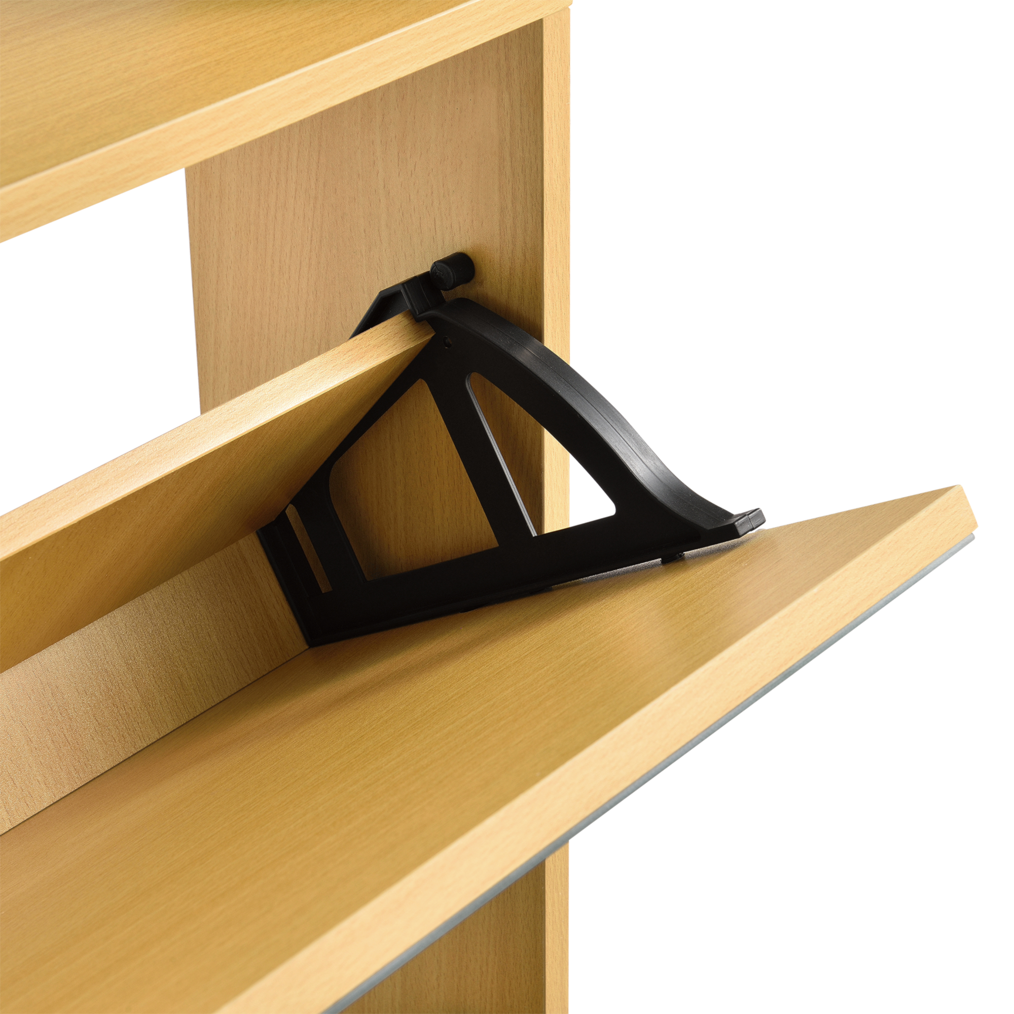 Pantofar Vogar cu 4 uși oglindă, 134x63x17 cm, decor stejar