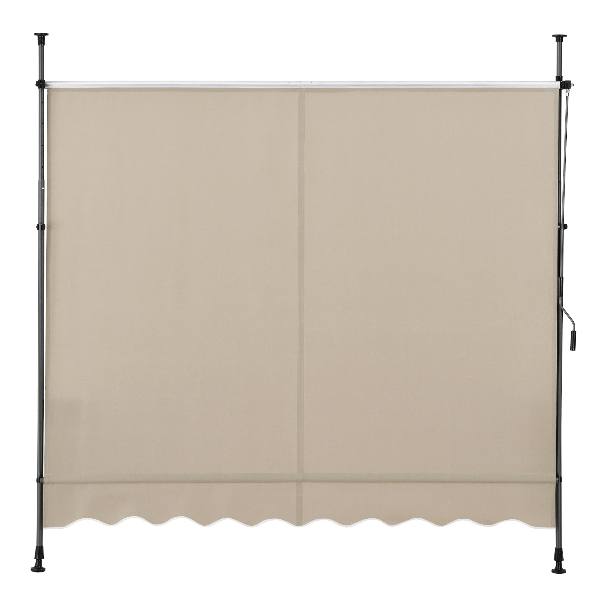 Marchiză cu prindere Stem 150x120 cm, reglabilă 220-309 cm, bej