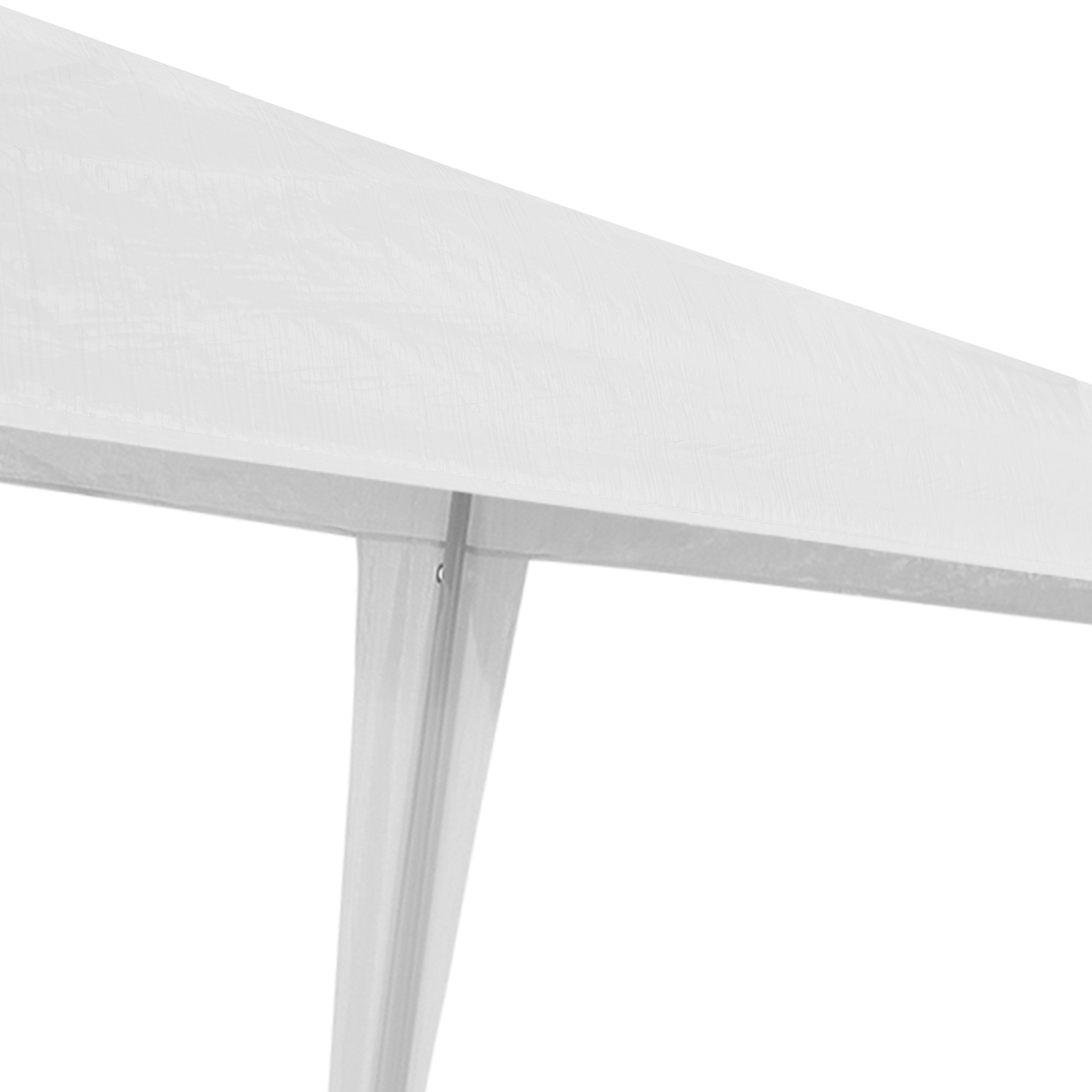 Pavilion de grădină Wedau 3x3 m alb, rezistent la UV și apă