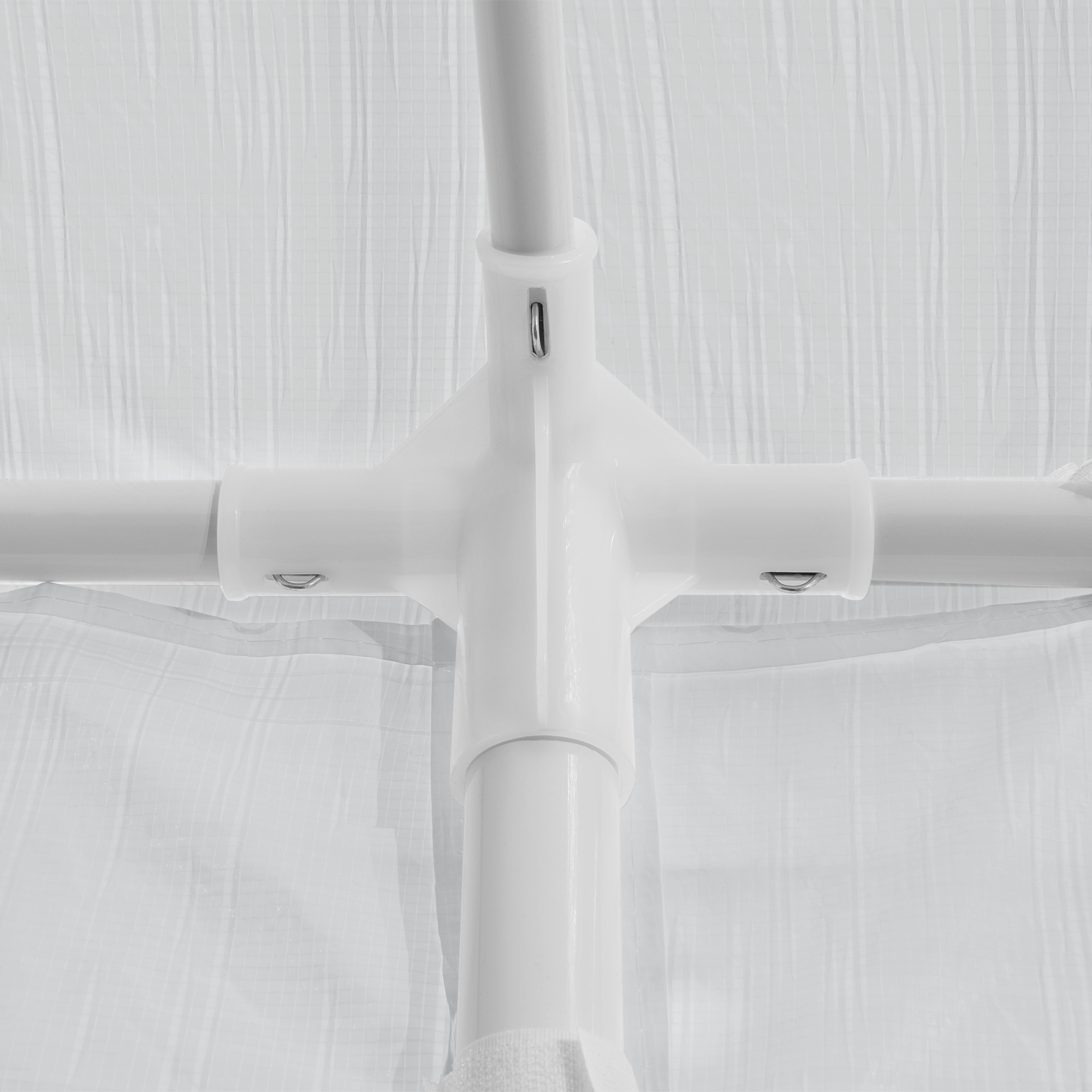 Pavilion de grădină Wedau 3x3 m alb, rezistent la UV și apă