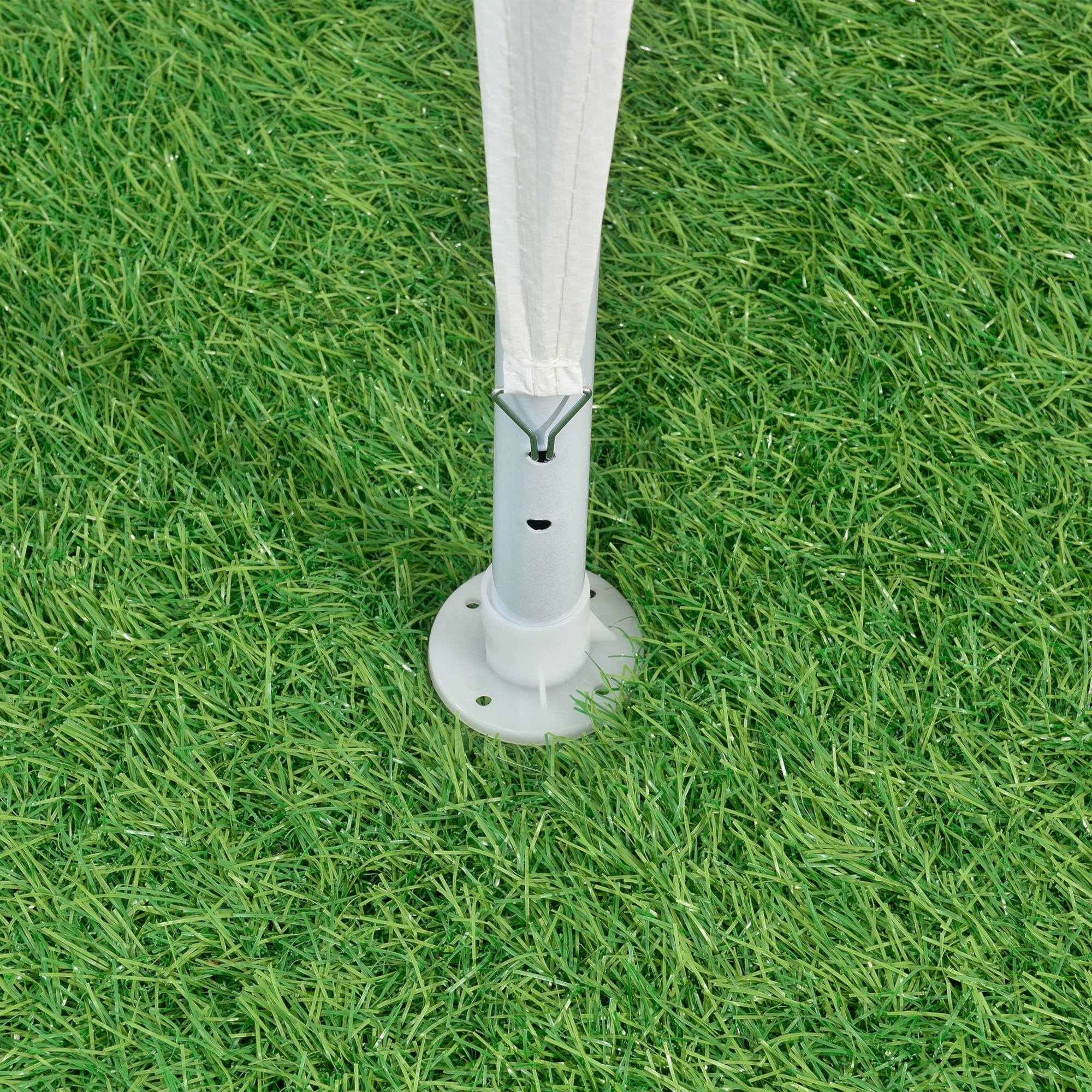 Pavilion de grădină Wedau 3x3 m alb, rezistent la UV și apă