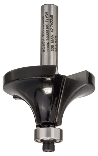 Freza de rotunjit Bosch Standard for Wood R15, 8x42,7x66 mm