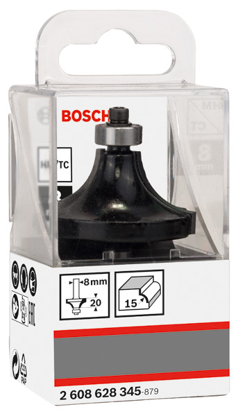 Freza de rotunjit Bosch Standard for Wood R15, 8x42,7x66 mm