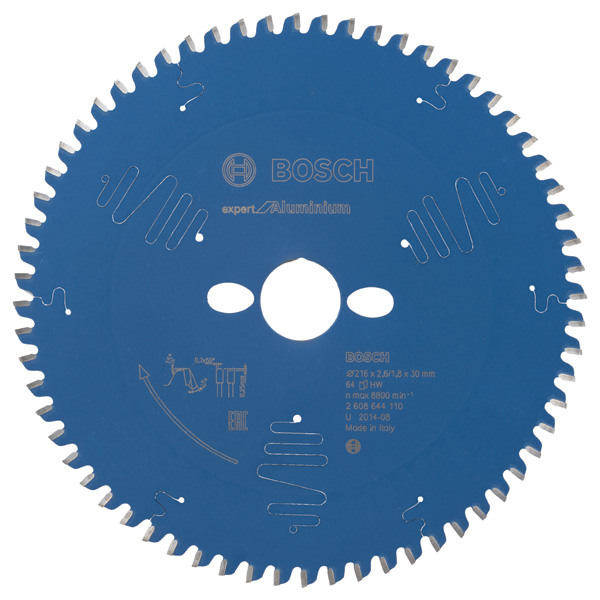 Panza circulara Bosch Expert pentru aluminiu 216x30 mm, 64 dinti