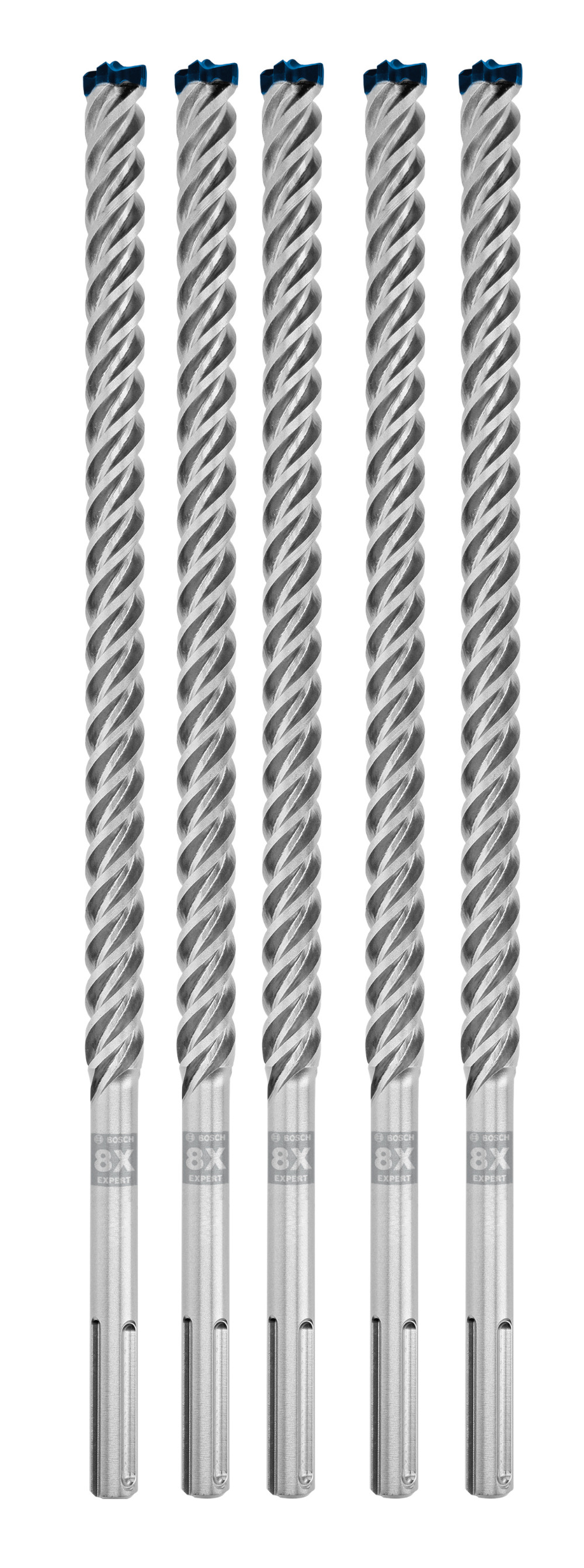 Set 5 burghie Bosch SDS Max-8X pentru beton armat 25x400x520 mm
