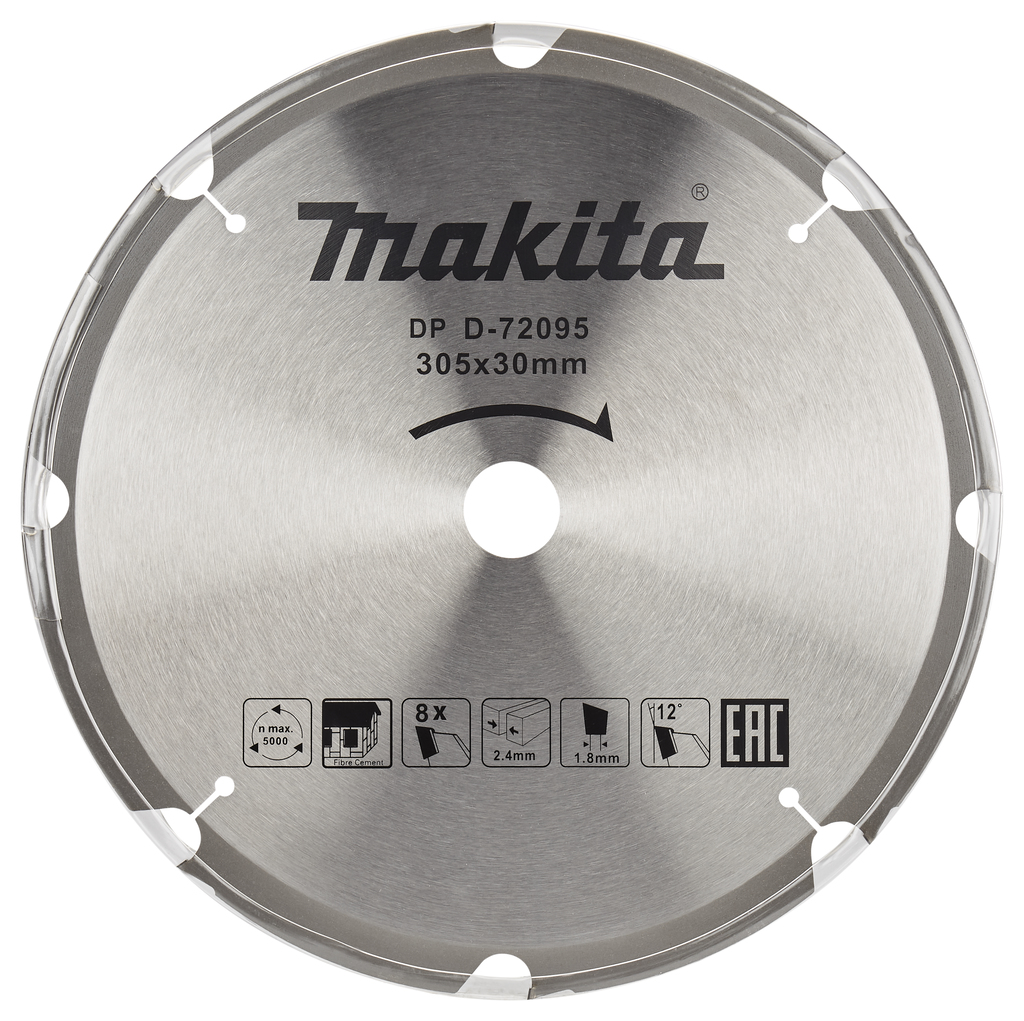 Panza circulara Makita pentru fibrociment 305x30 mm, 8 dinti PCD