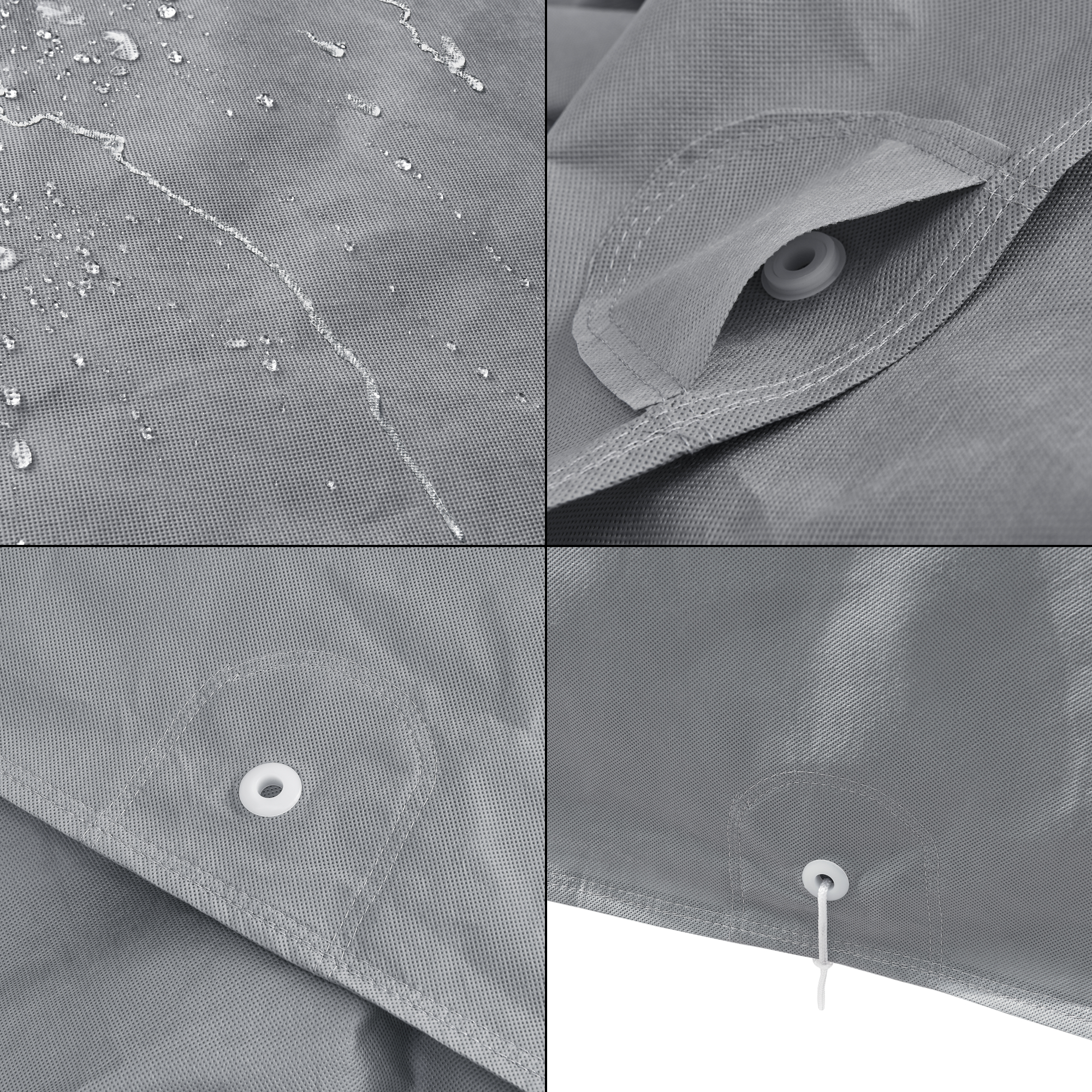 Husă auto completă mărimea M, respirabilă și hidrofugă, gri