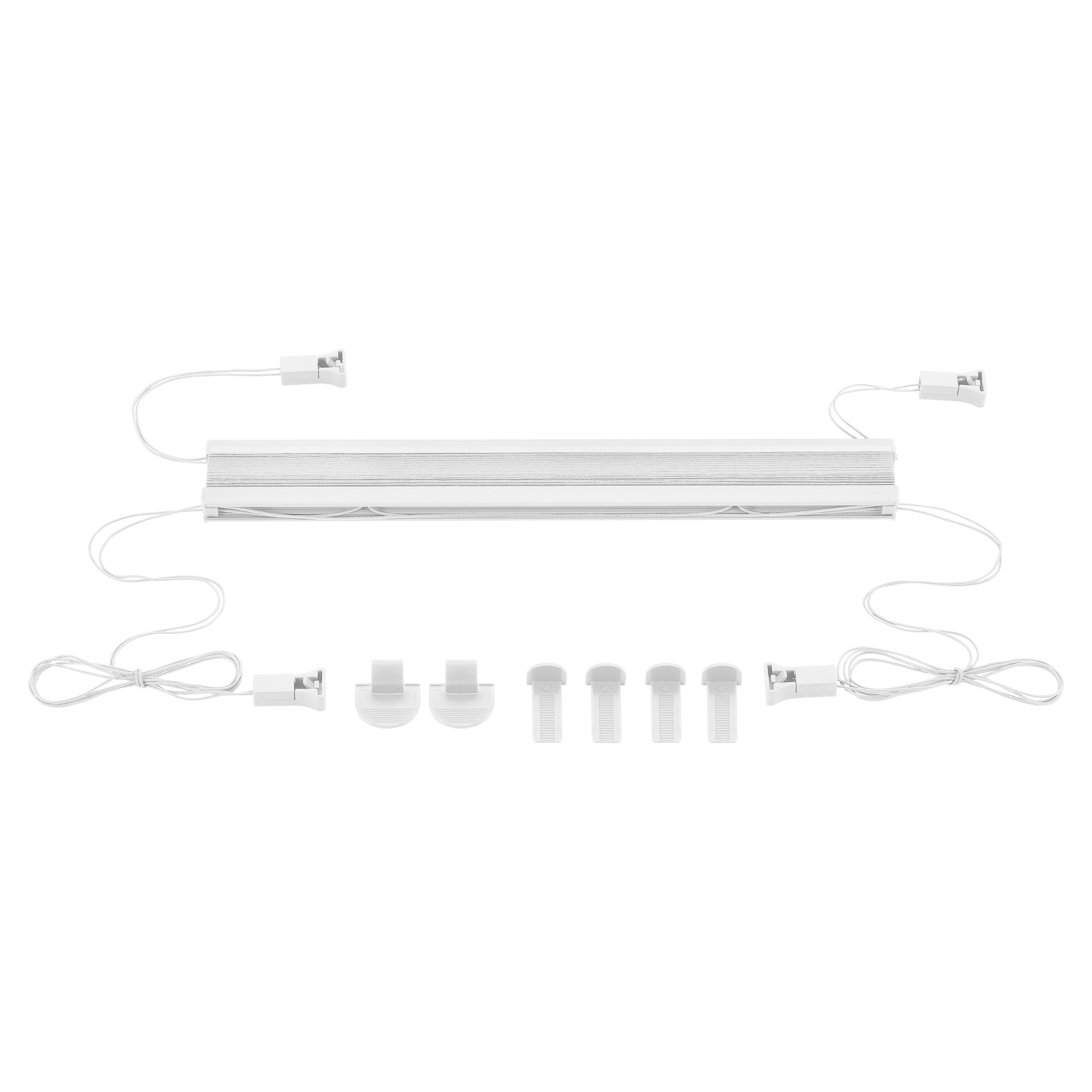 Plisă albă pentru geam 40x100 cm, montaj fără găurire, neu.haus