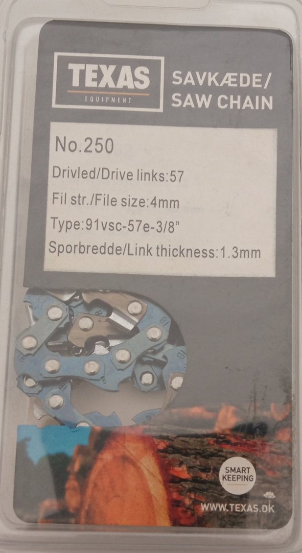 Lanț motoferăstrău 40 cm 3/8, 57 zale, compatibil Texas EK 2000-40