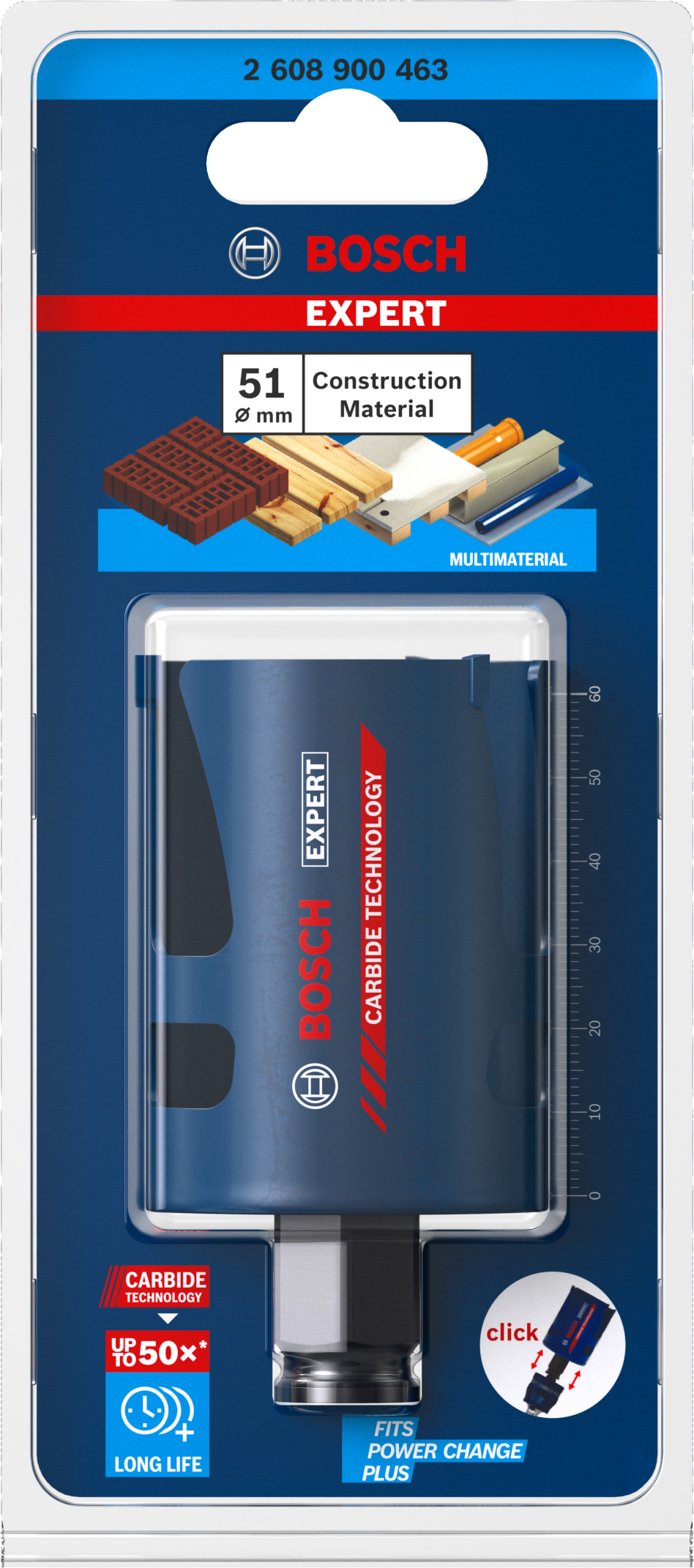 Carotă Bosch Expert pentru materiale de construcții 51x60 mm