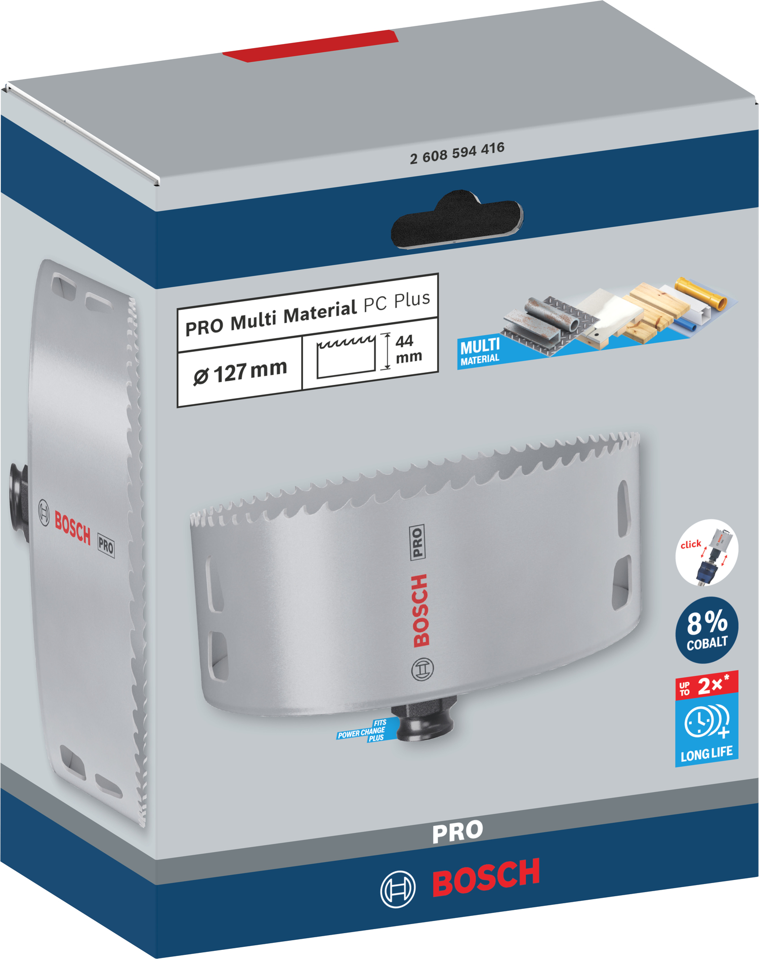 Carotă bimetal Bosch Progressor 127 x 44 mm pentru metal și lemn