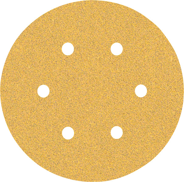 Set 5 foi abrazive Bosch C470, 150 mm, granulatie G60, 6 orificii