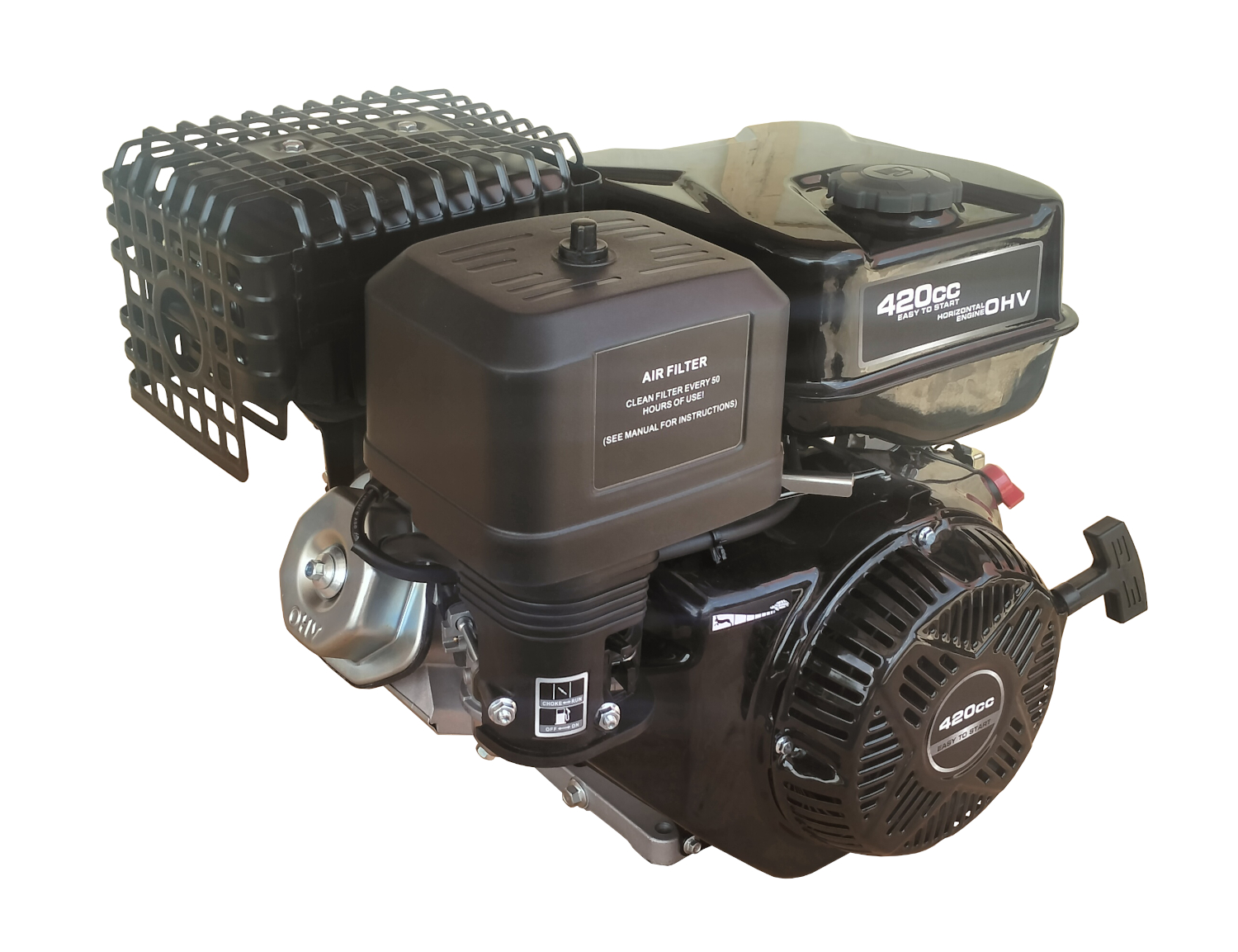 Motor pe benzină Ducar DH420, 9 kW, 420 cc, OHV, ax drept cu pană
