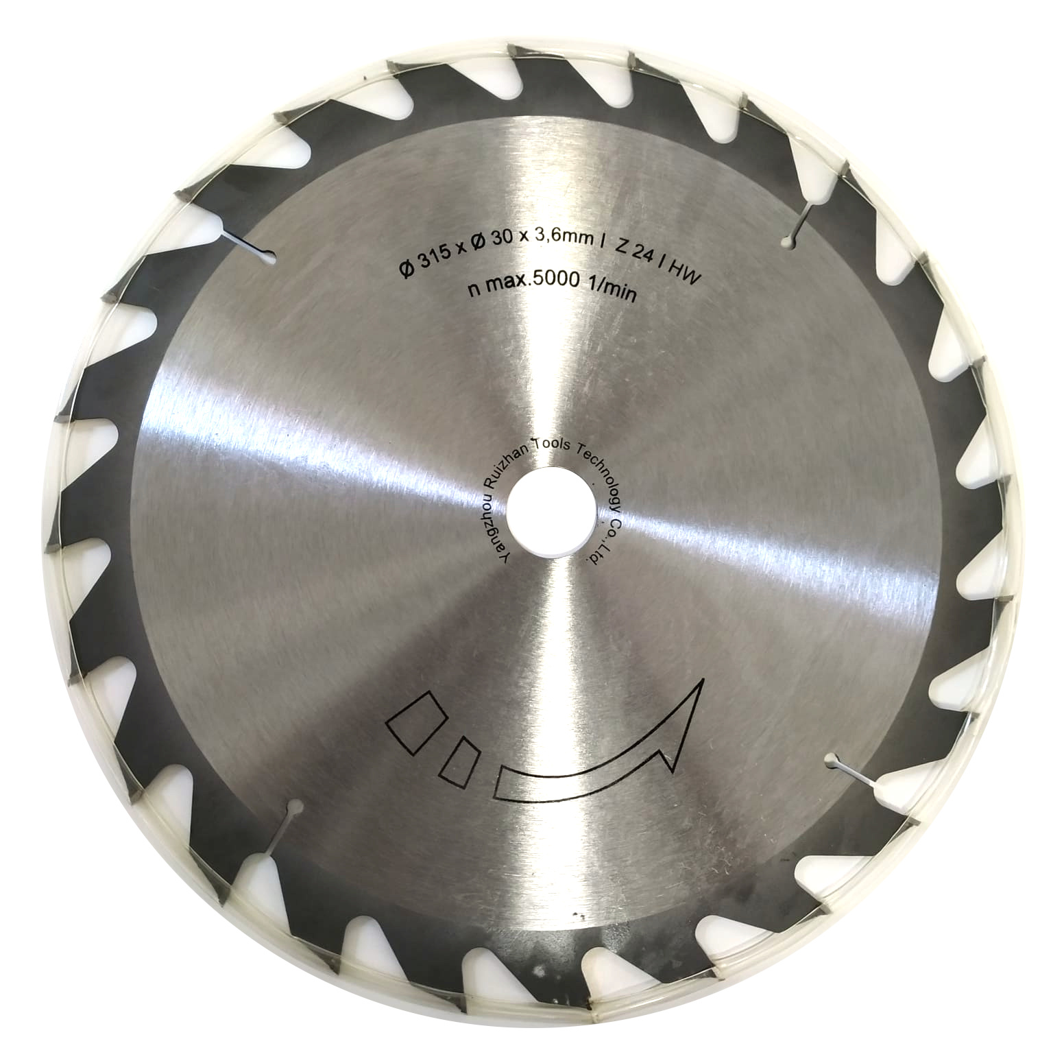 Panza circulara pentru lemn, PAL si MDF 315x30x3.6 mm, 24 dinti