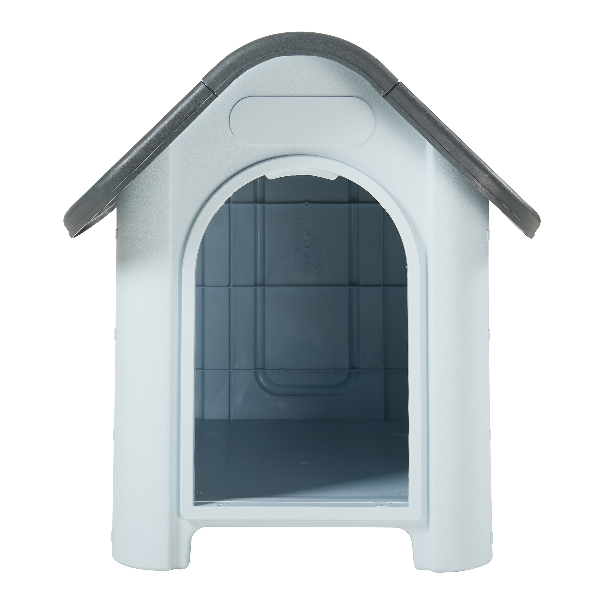 Cușcă pentru câini Bello din plastic, alb/gri, 75x59x66 cm